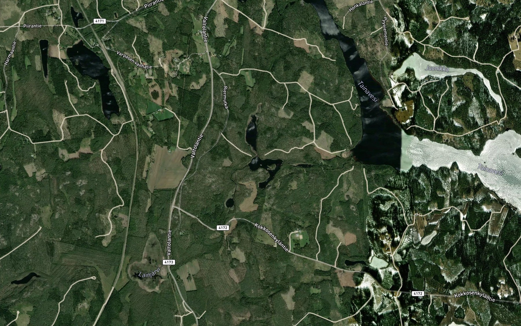 Satellite map of the Kierjarvi