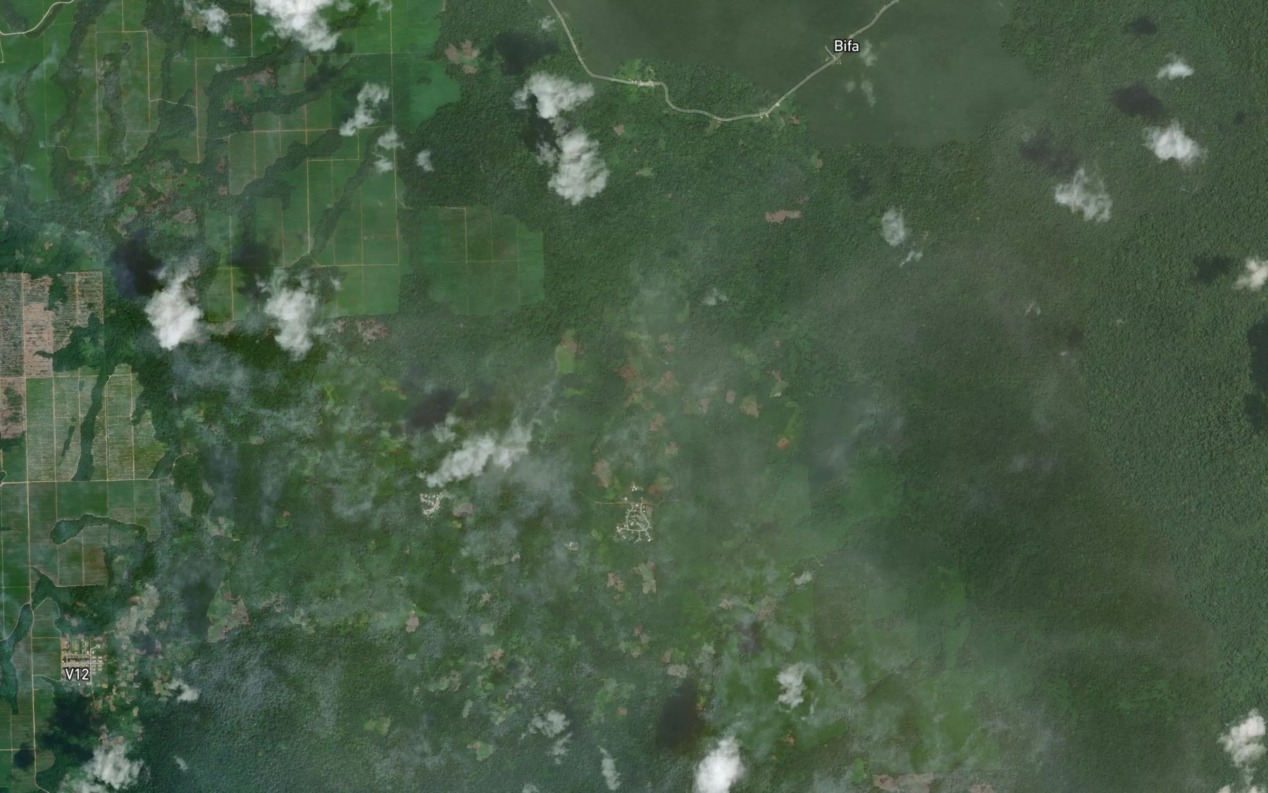 Satellite map of the Zingui
