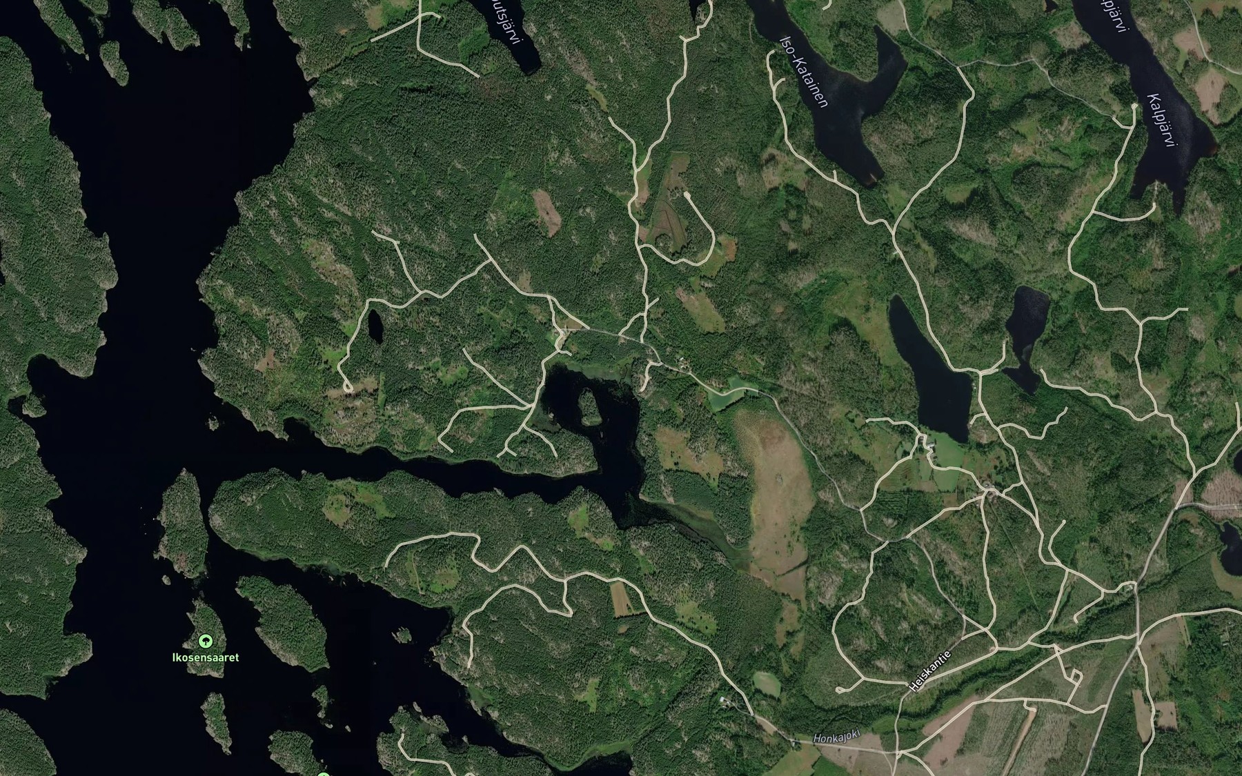 Satellite map of the Heiskanlahdenoja