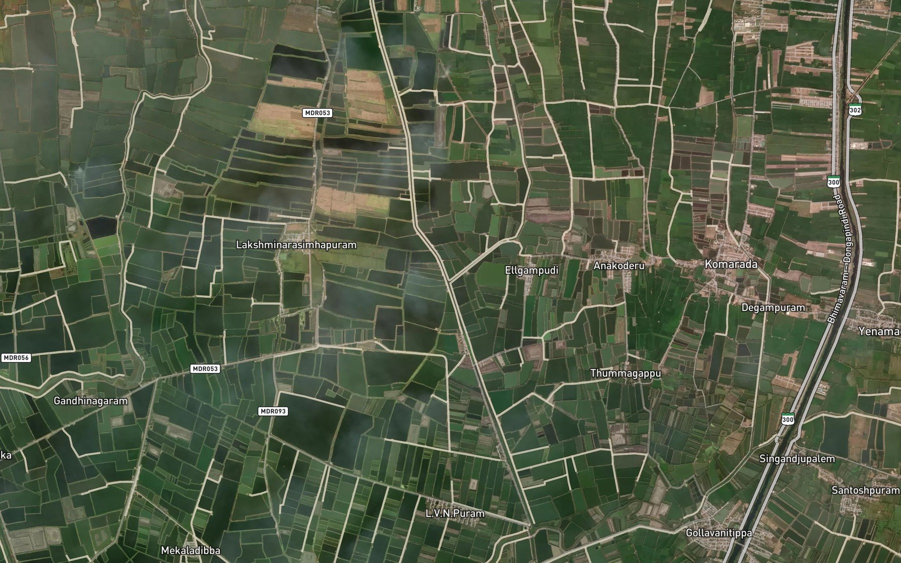 Satellite map of the Kopalle Drain