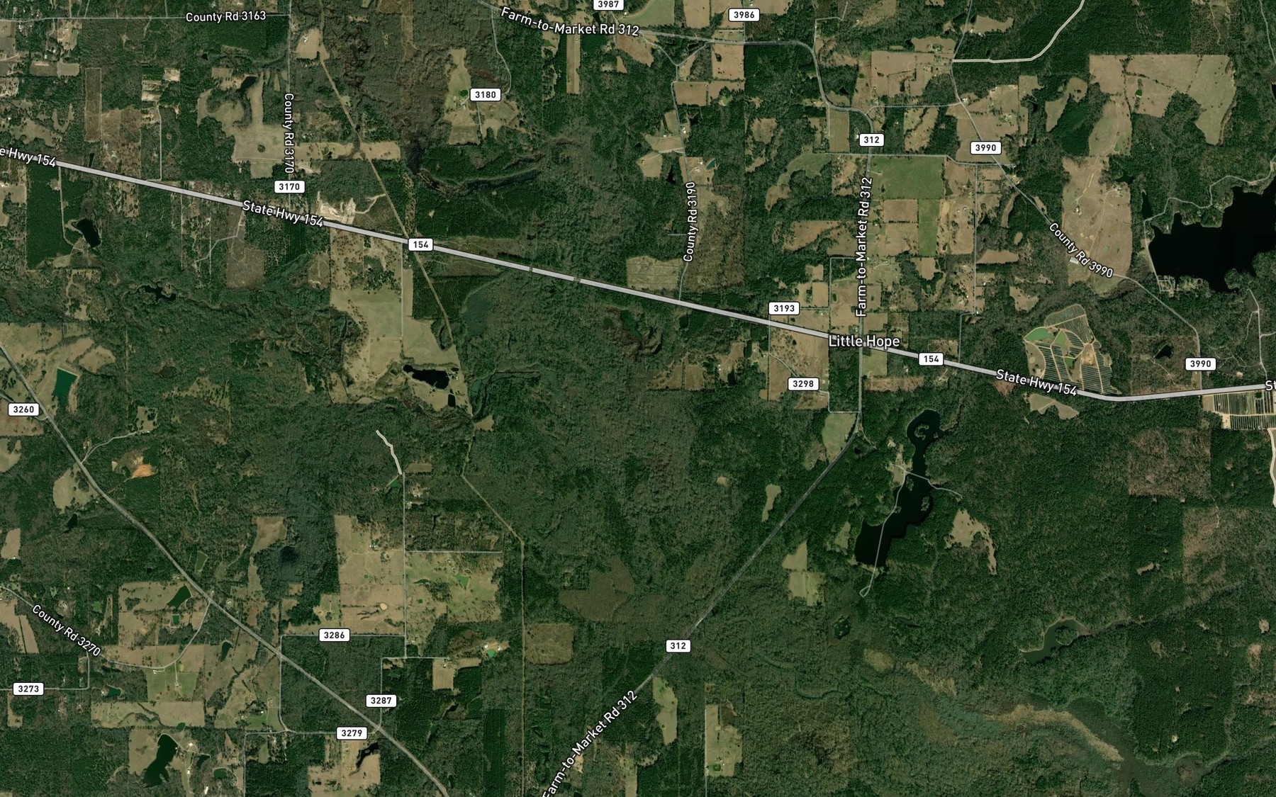 Satellite map of the Murphy Branch