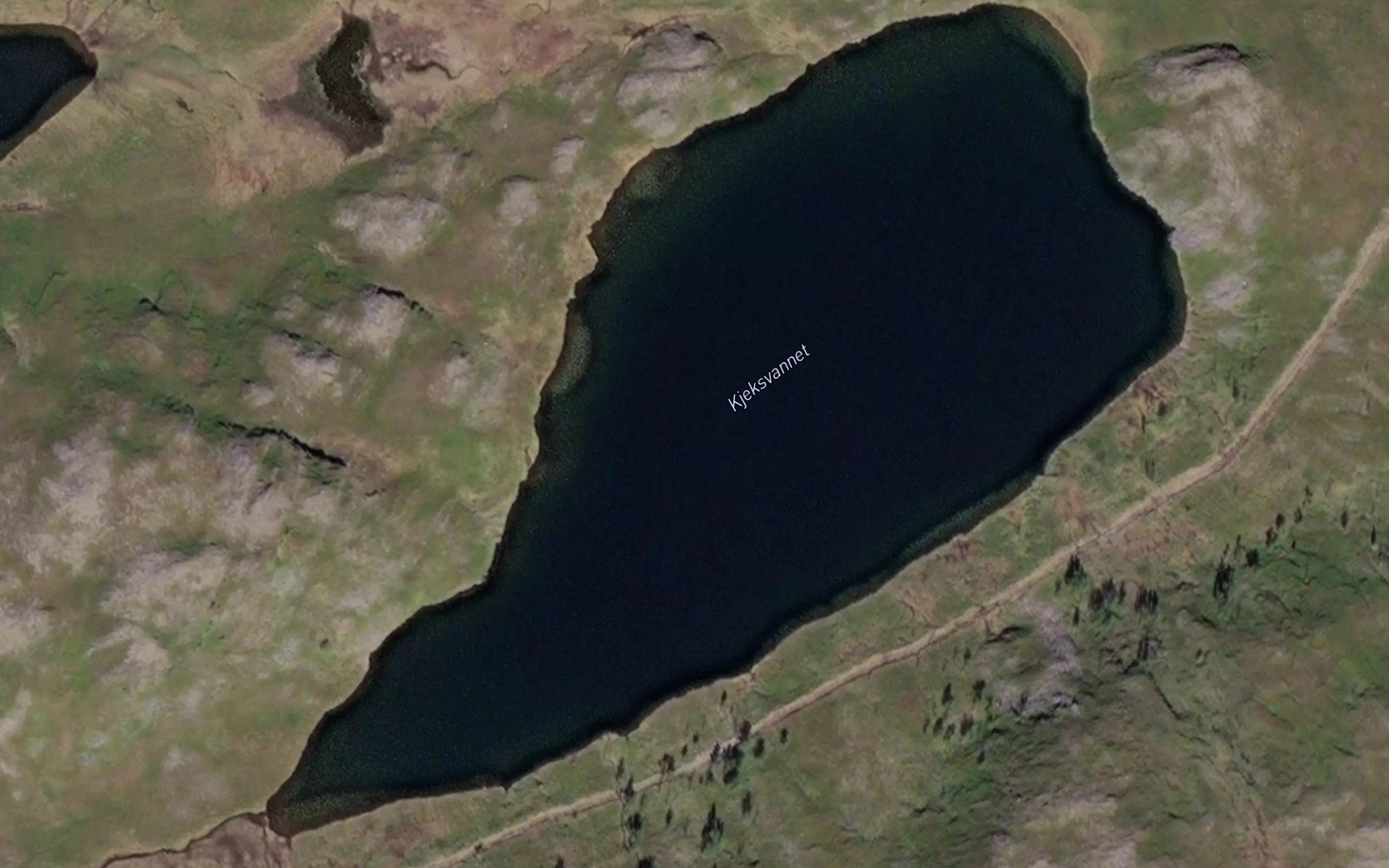 Satellite map of the Kjeksvatnet