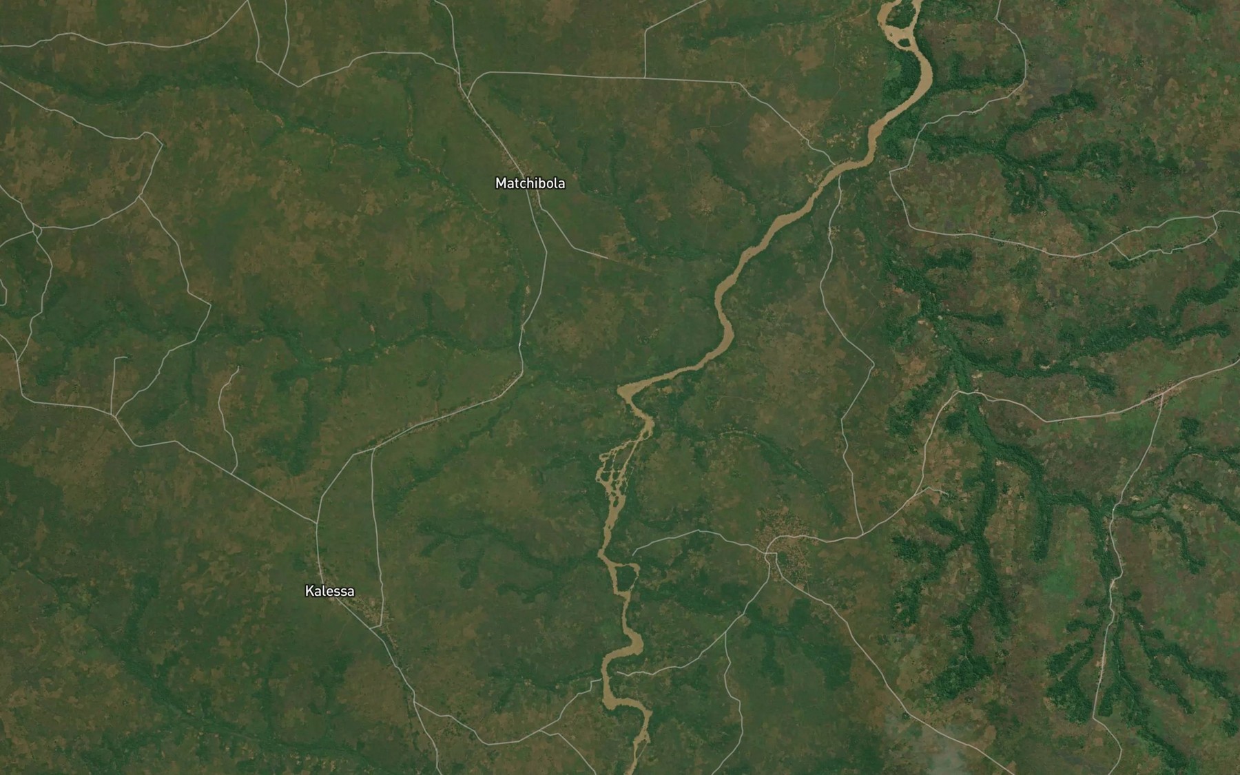 Satellite map of the Matshibola