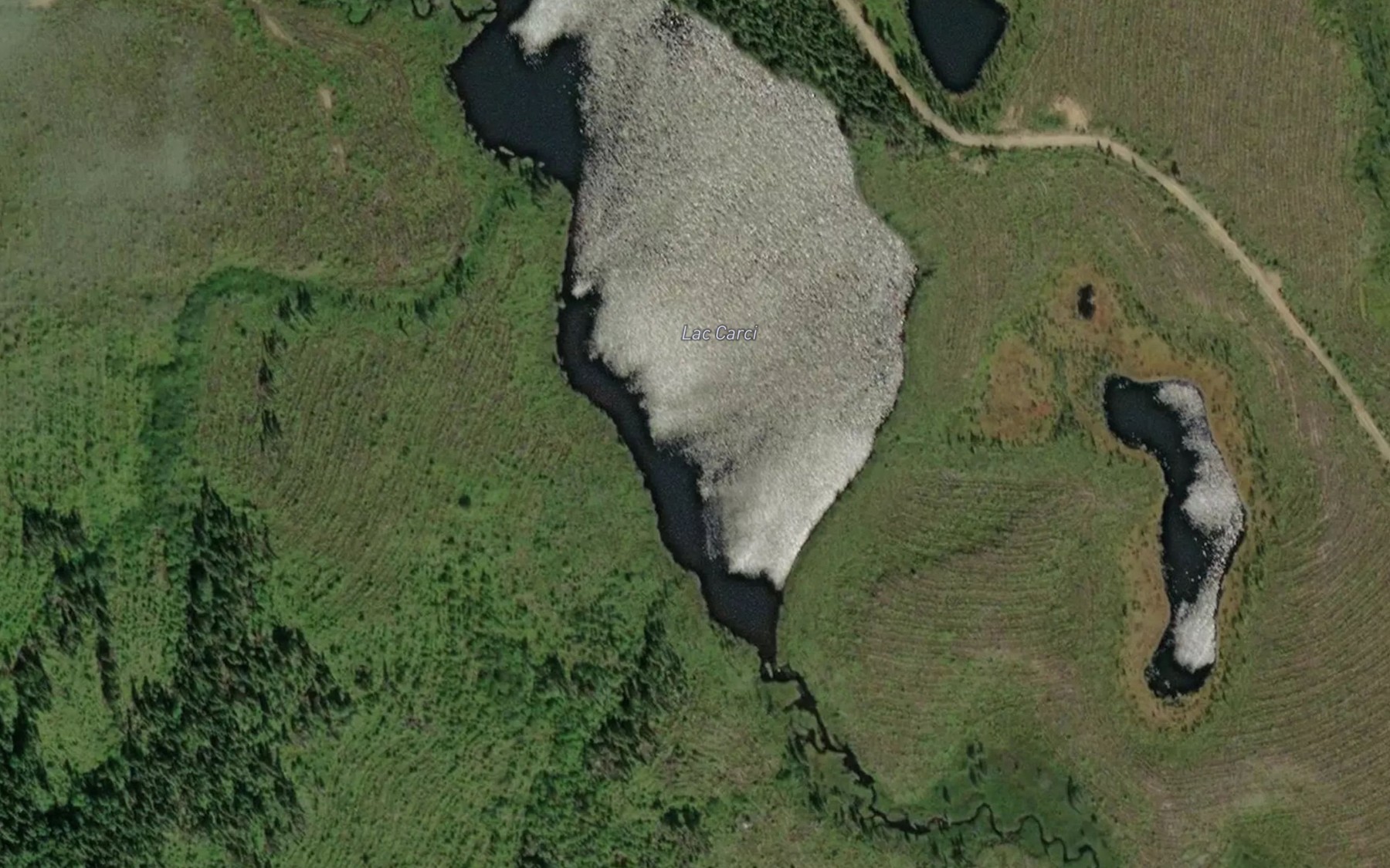 Satellite map of the Lac Carci