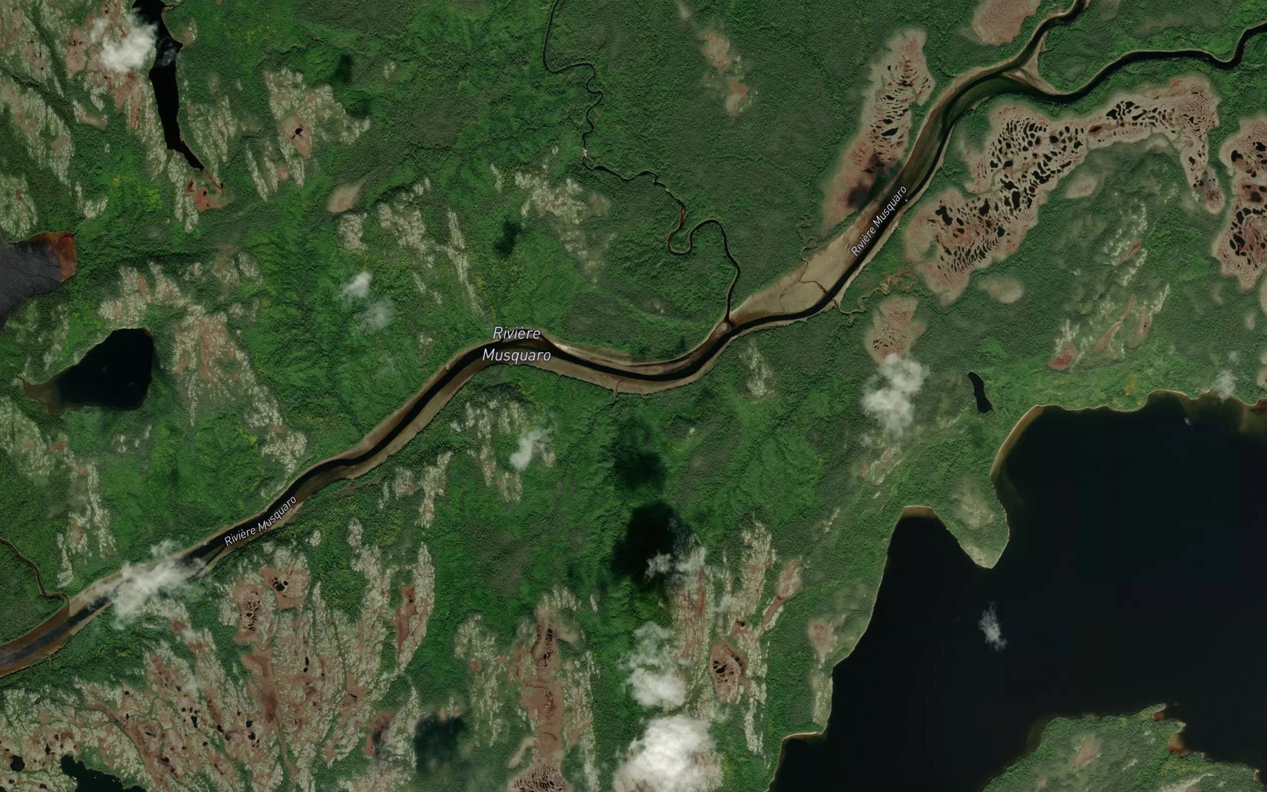 Satellite map of the Ruisseau a Castor