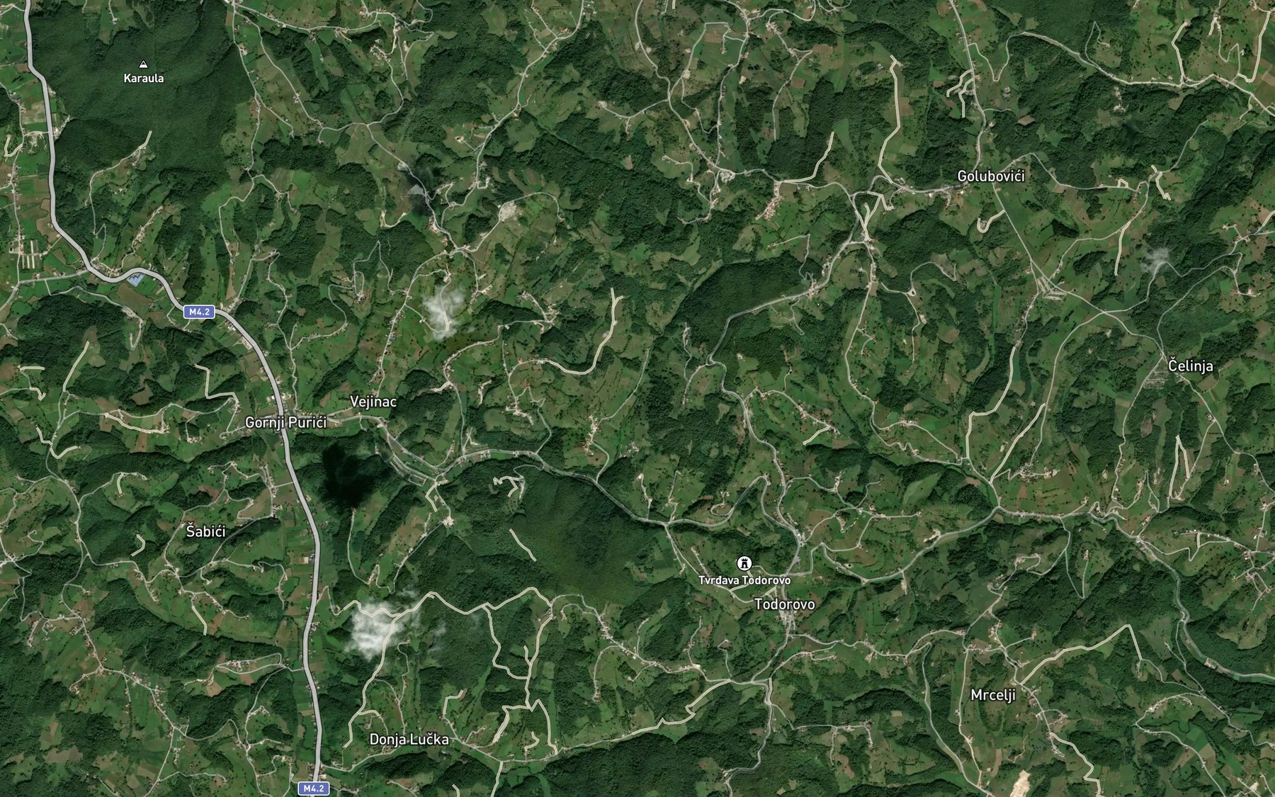 Satellite map of the Sedra