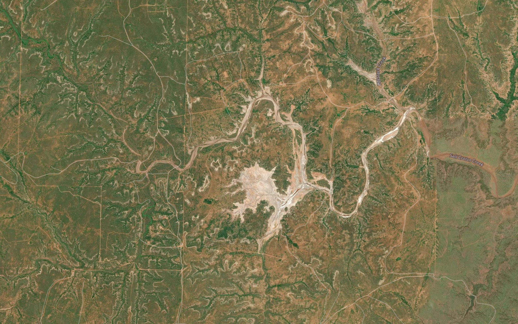 Satellite map of the Salt Flat Brine Spring