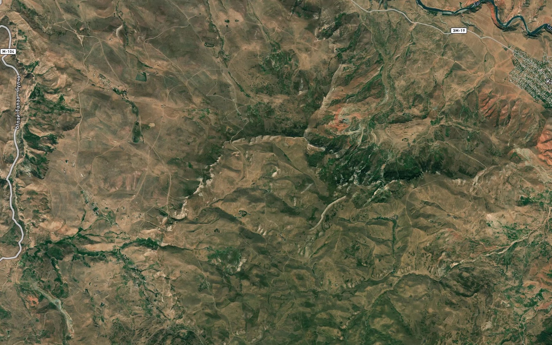 Satellite map of the Rodnik Korgon-Chunkur