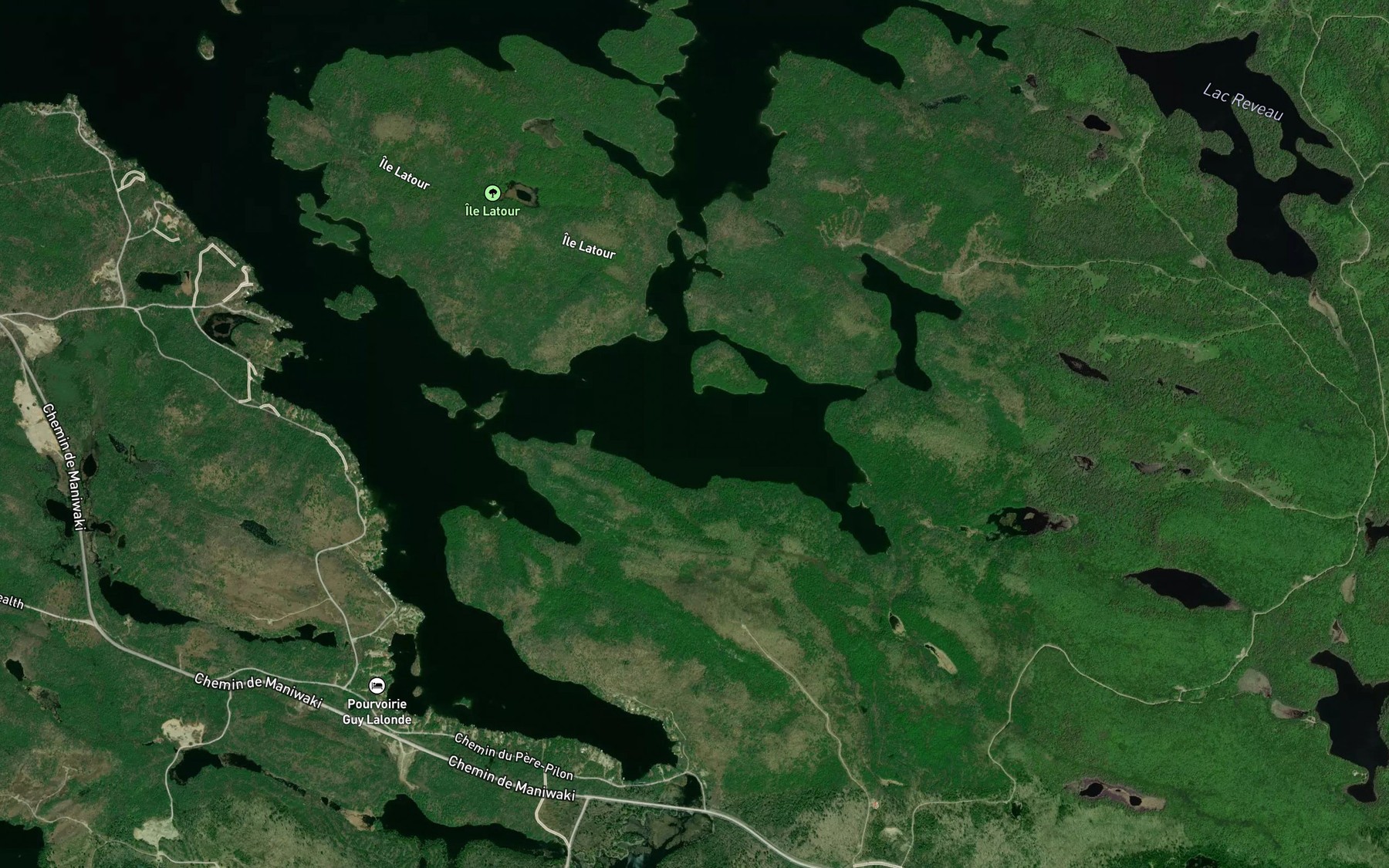 Satellite map of the Baie Latour
