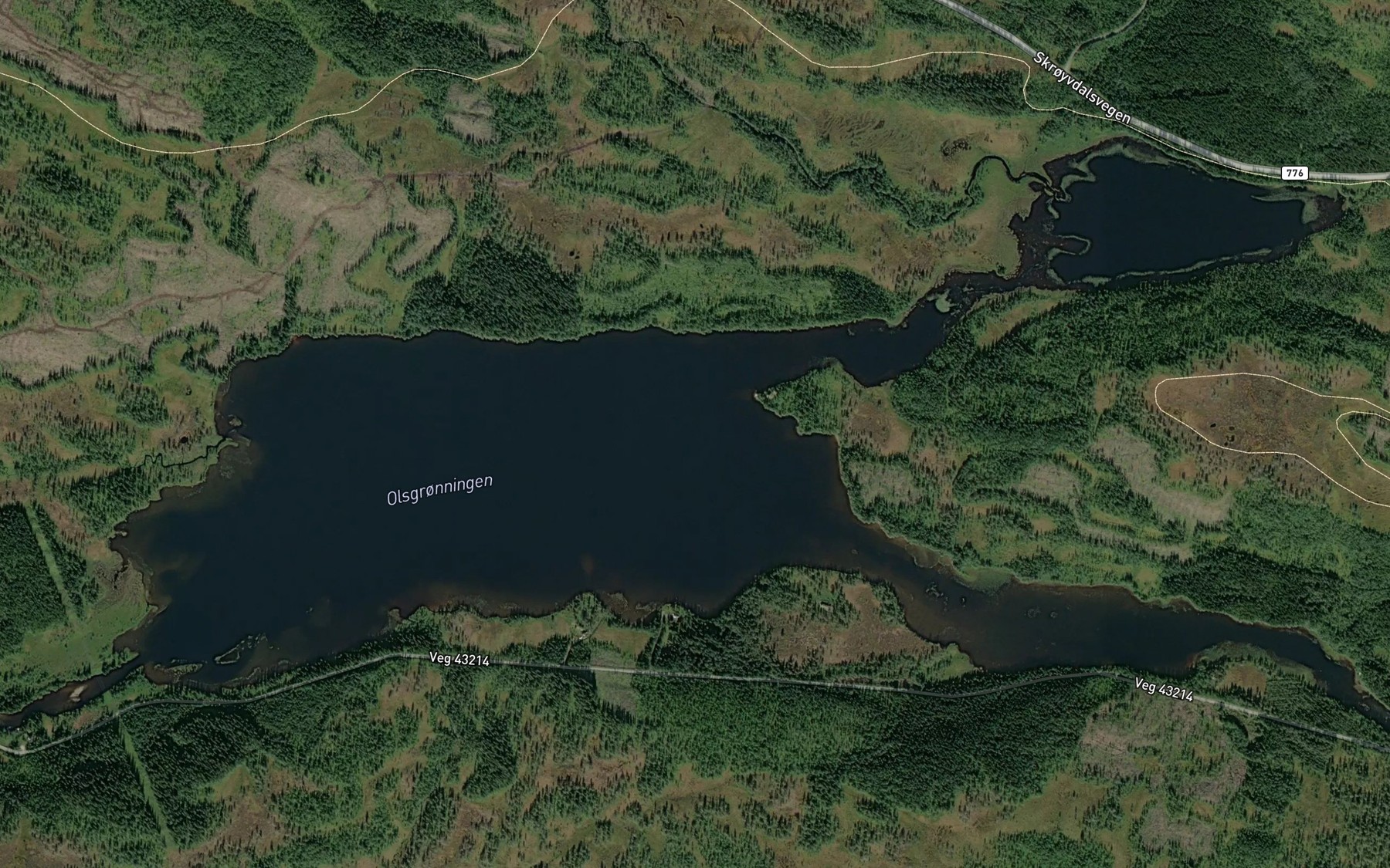 Satellite map of the Orsgronningen