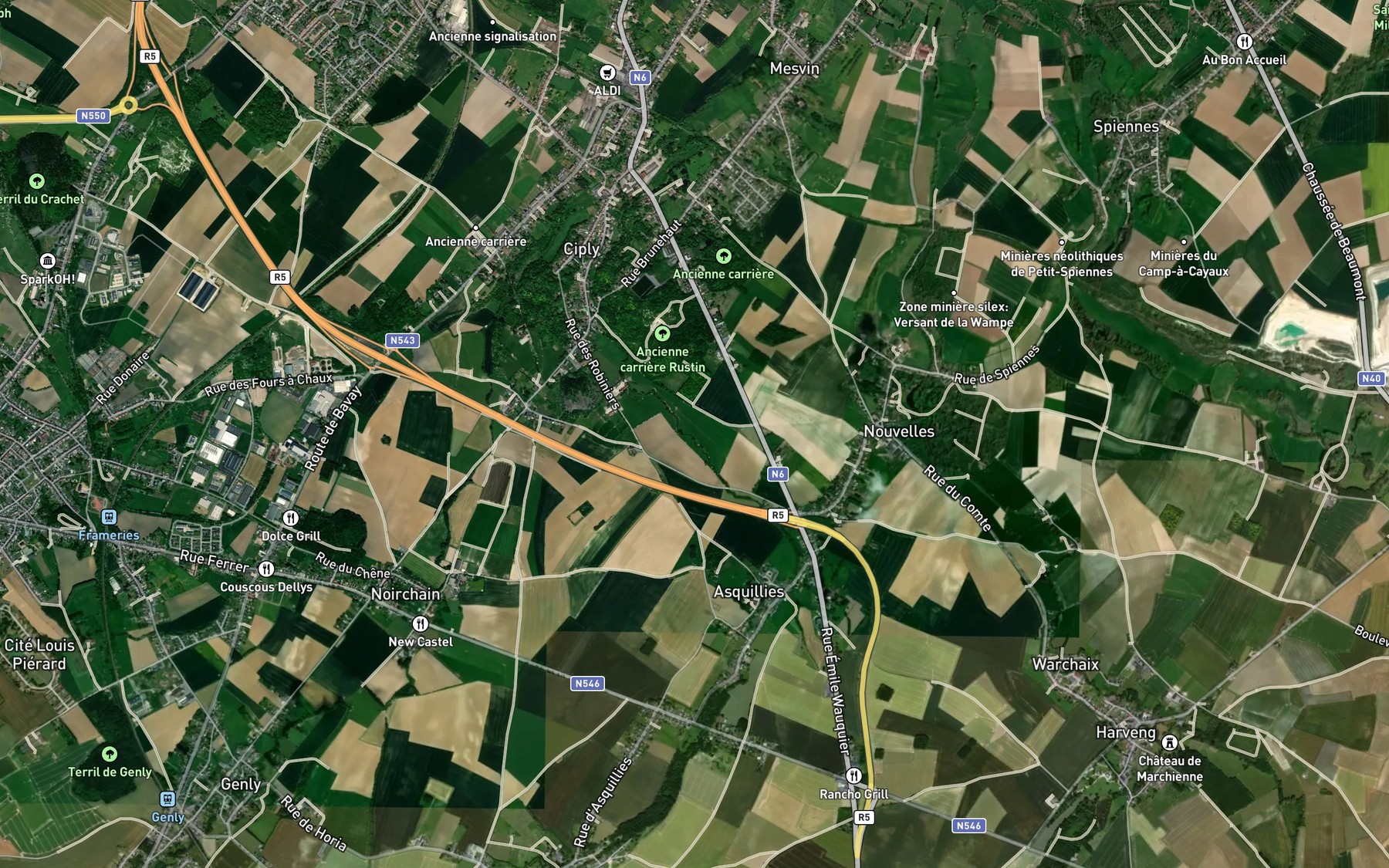 Satellite map of the By