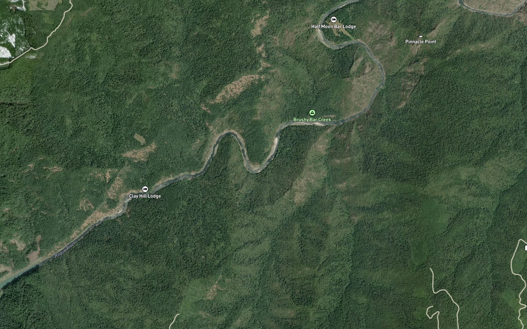 Satellite map of the Solitude Riffle