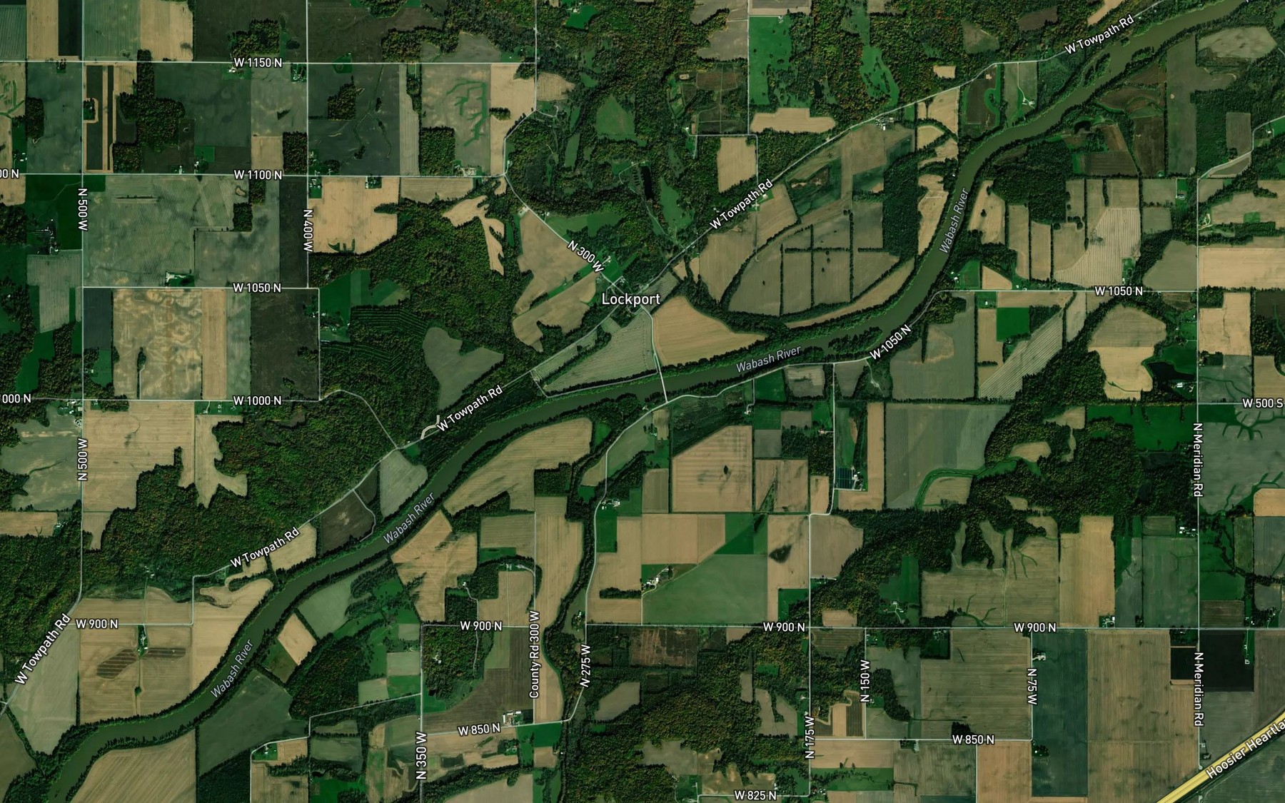 Satellite map of the Rock Creek