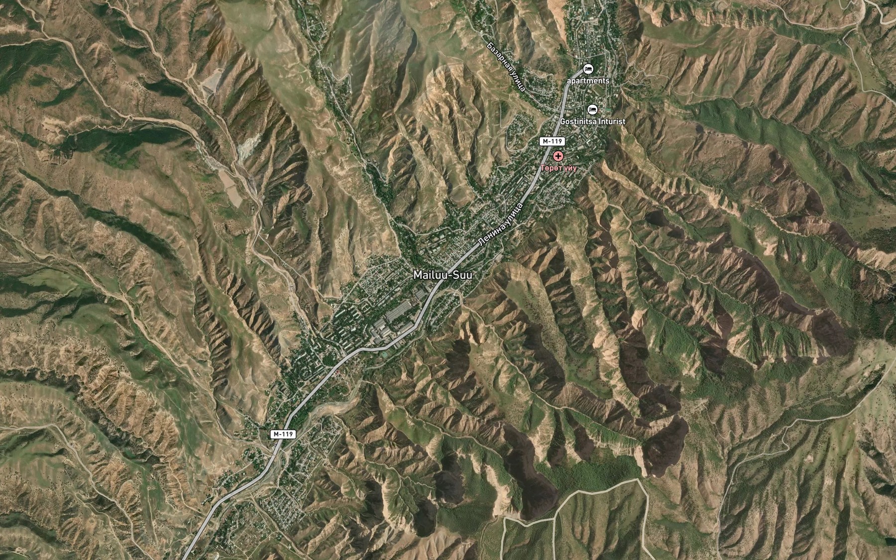 Satellite map of the Bedire-Say