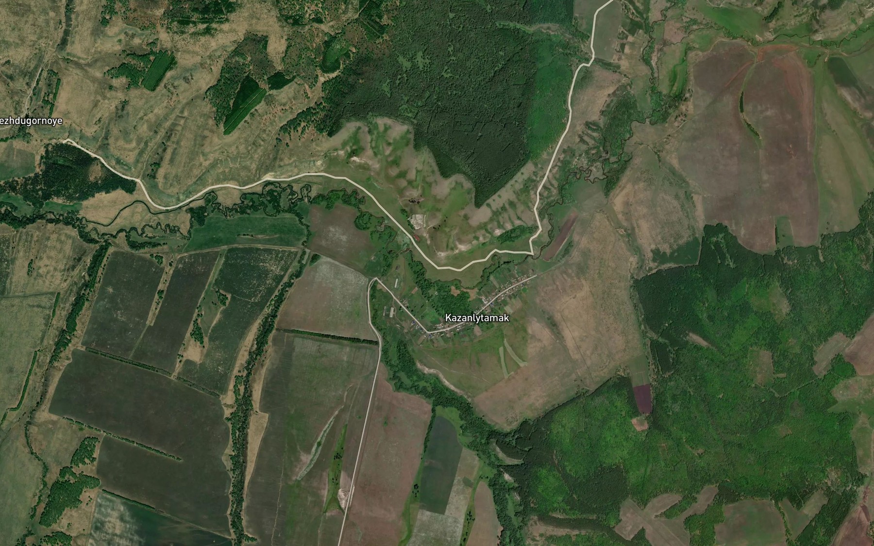 Satellite map of the Maksyutovka