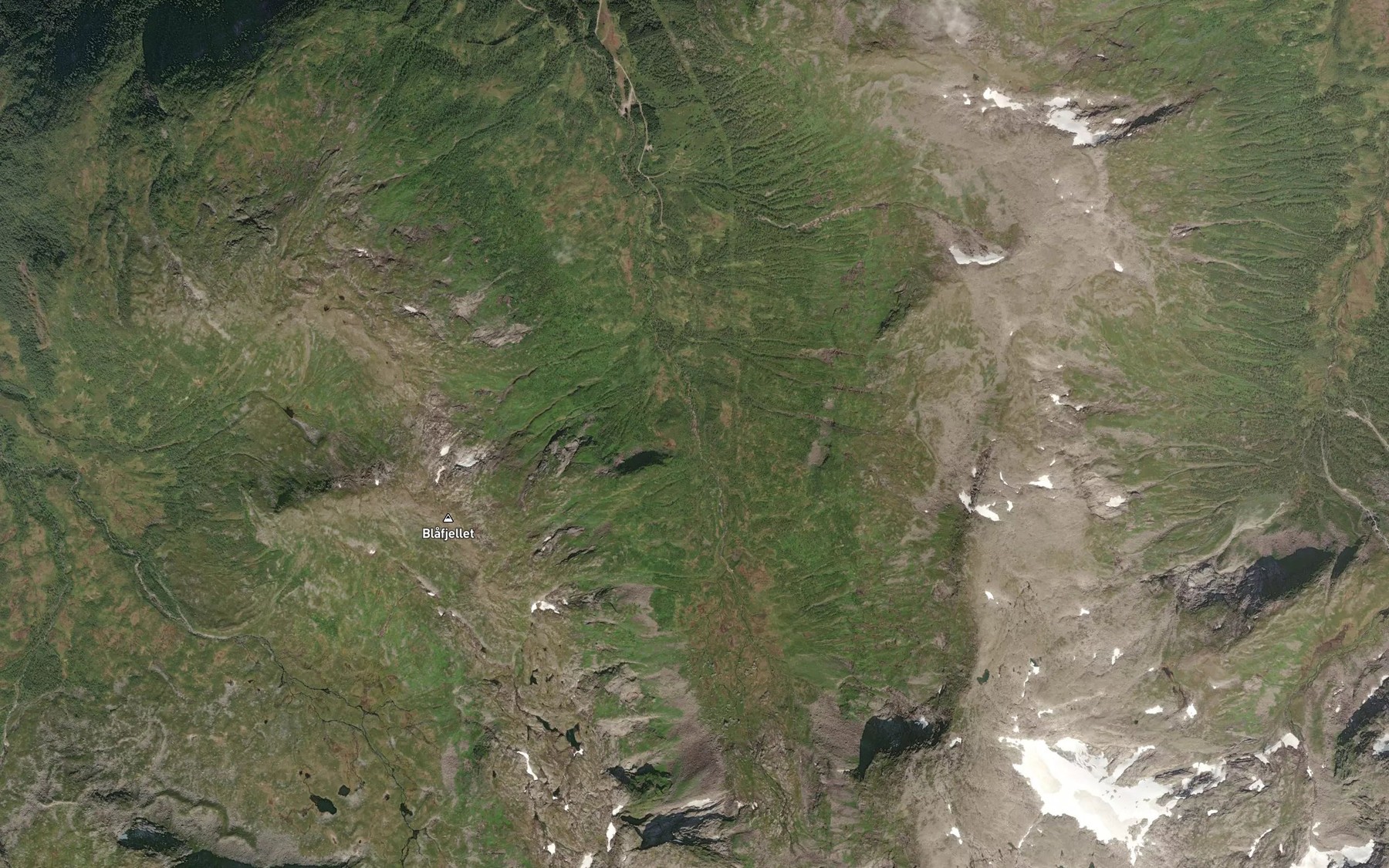 Satellite map of the Aselva