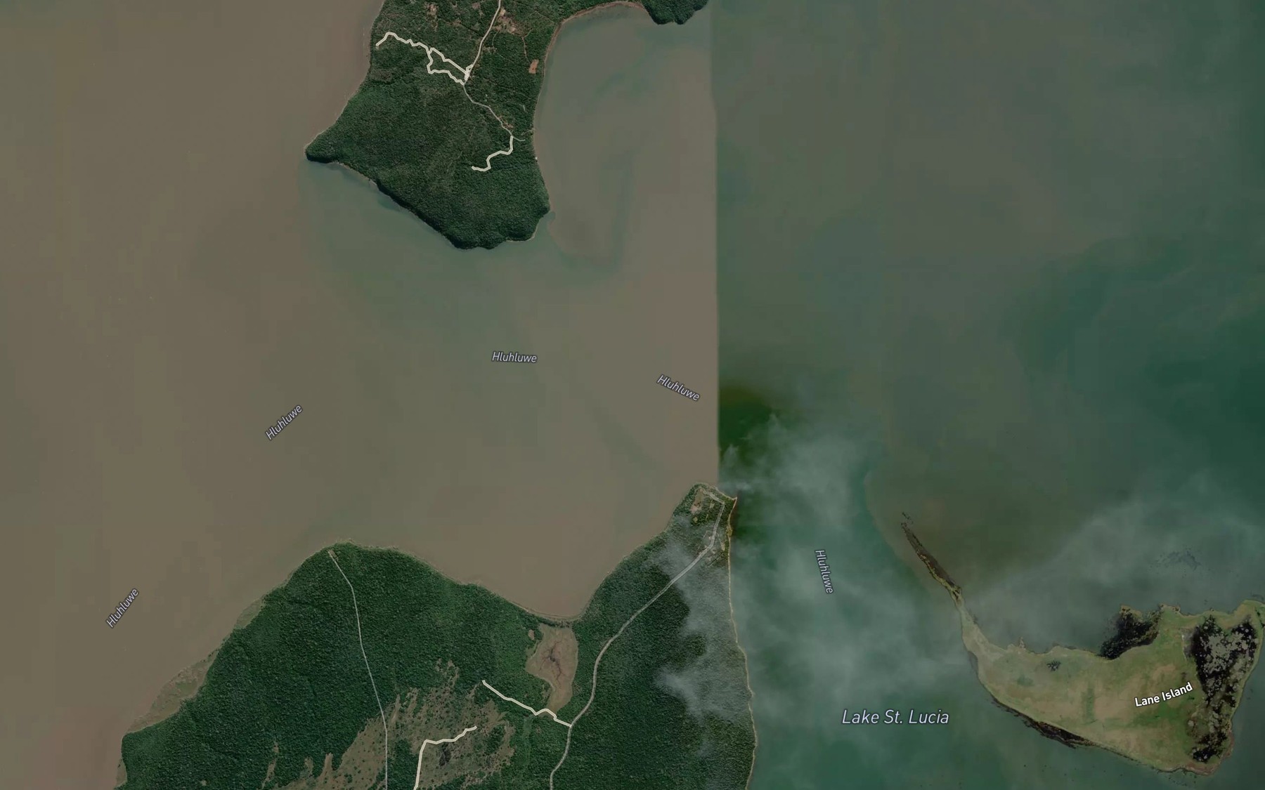 Satellite map of the Hell's Gate