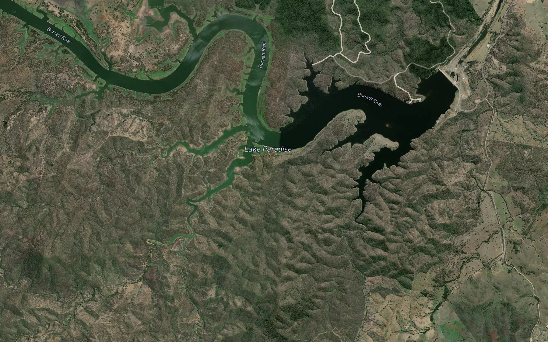 Satellite map of the Yarrabil Creek
