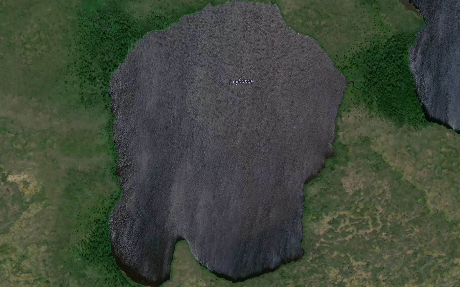 Satellite map of the Ozero Glubokoye