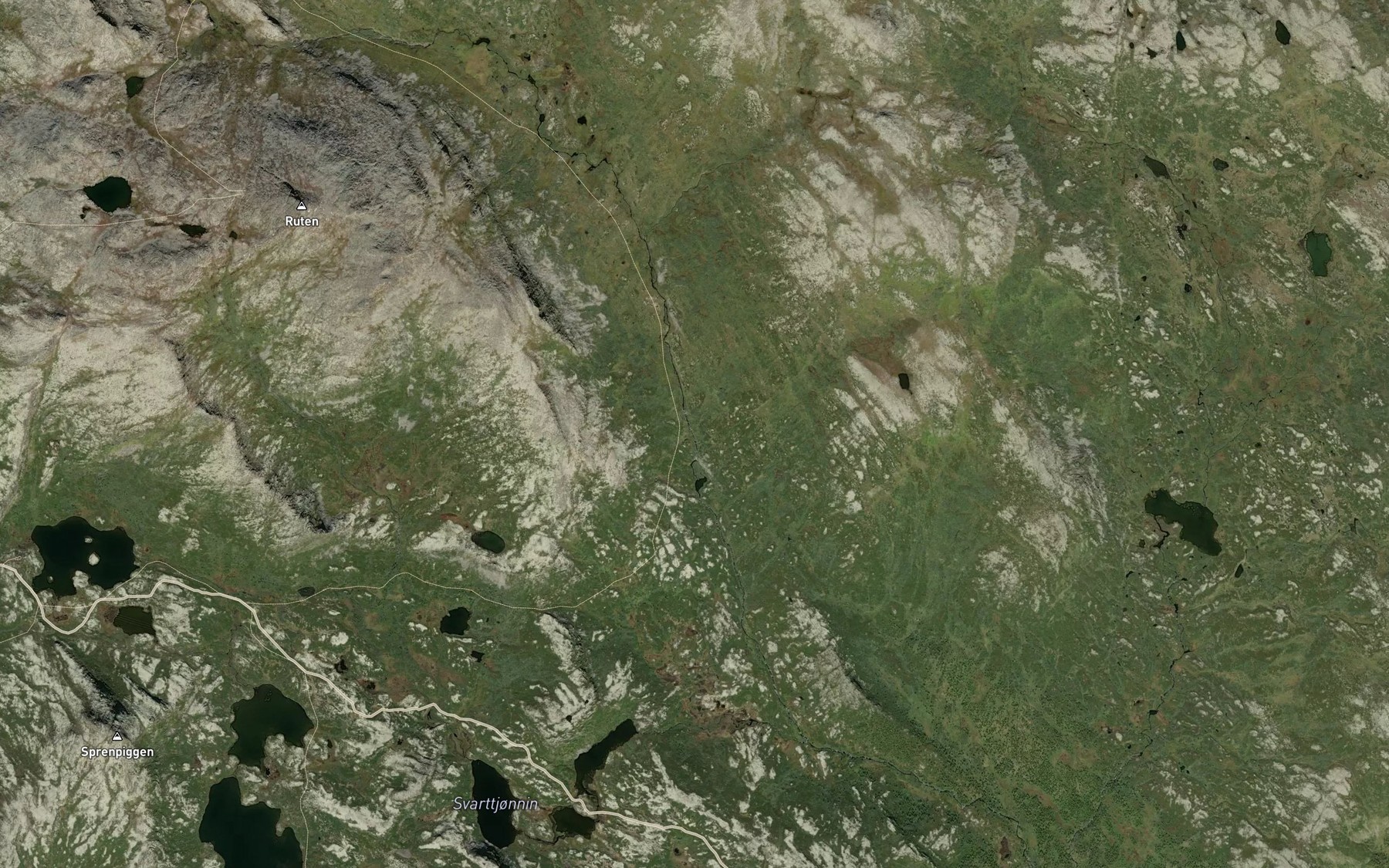 Satellite map of the Hestaa