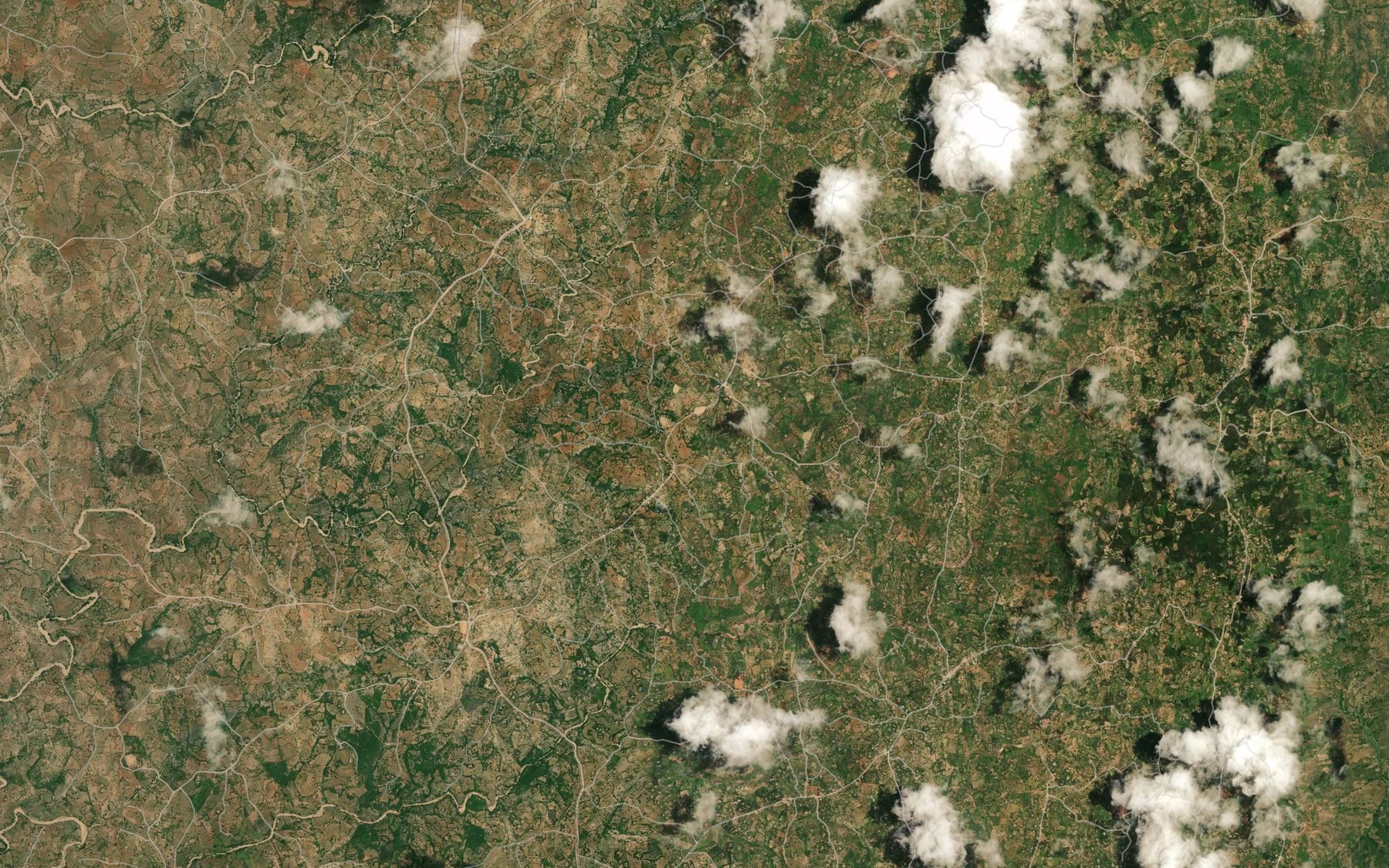Satellite map of the Kanyilu Dam