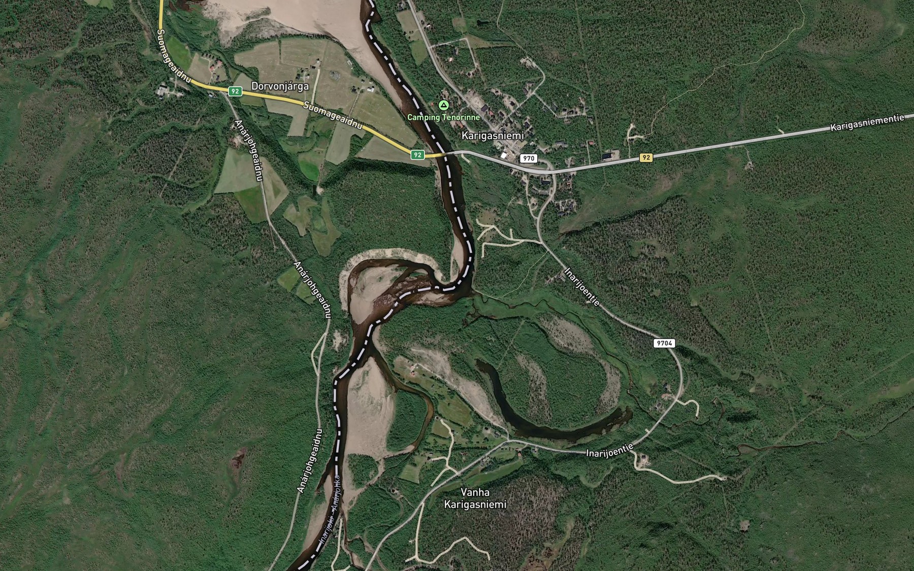 Satellite map of the Skarfageaggi