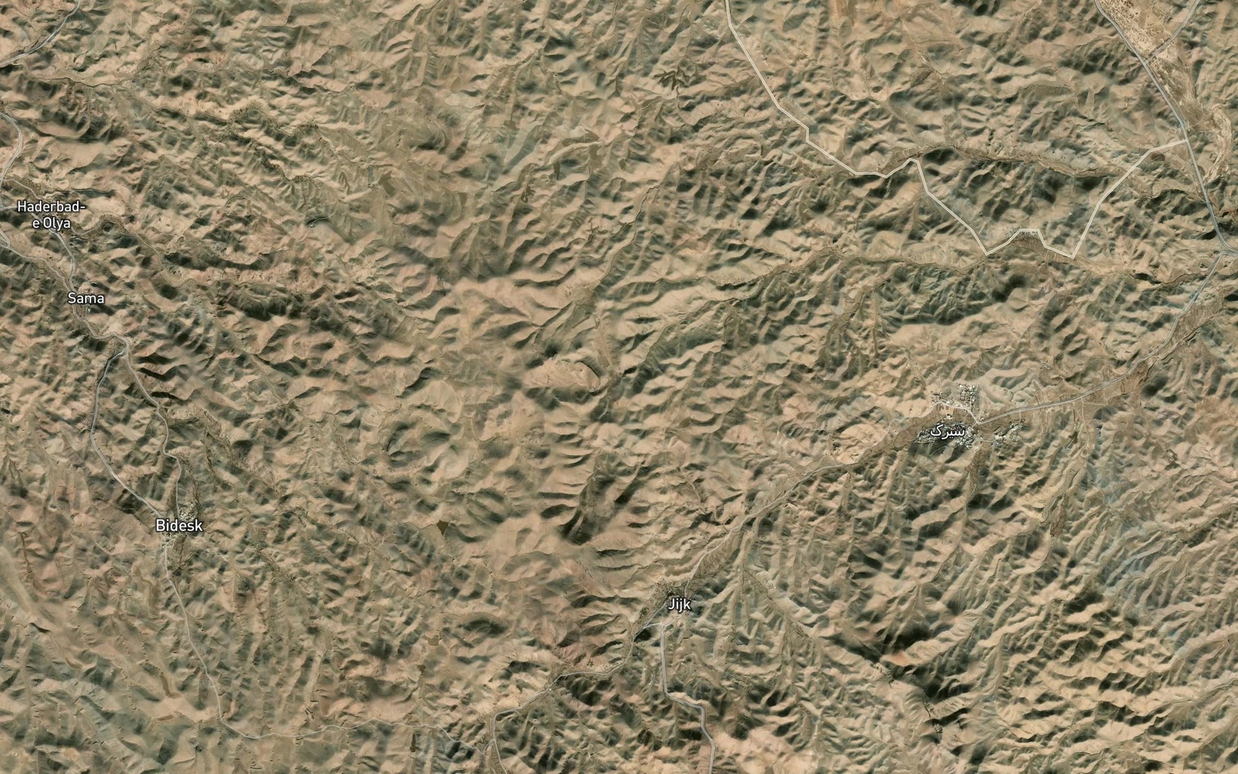 Satellite map of the Cheshmeh-ye Derakht Bid