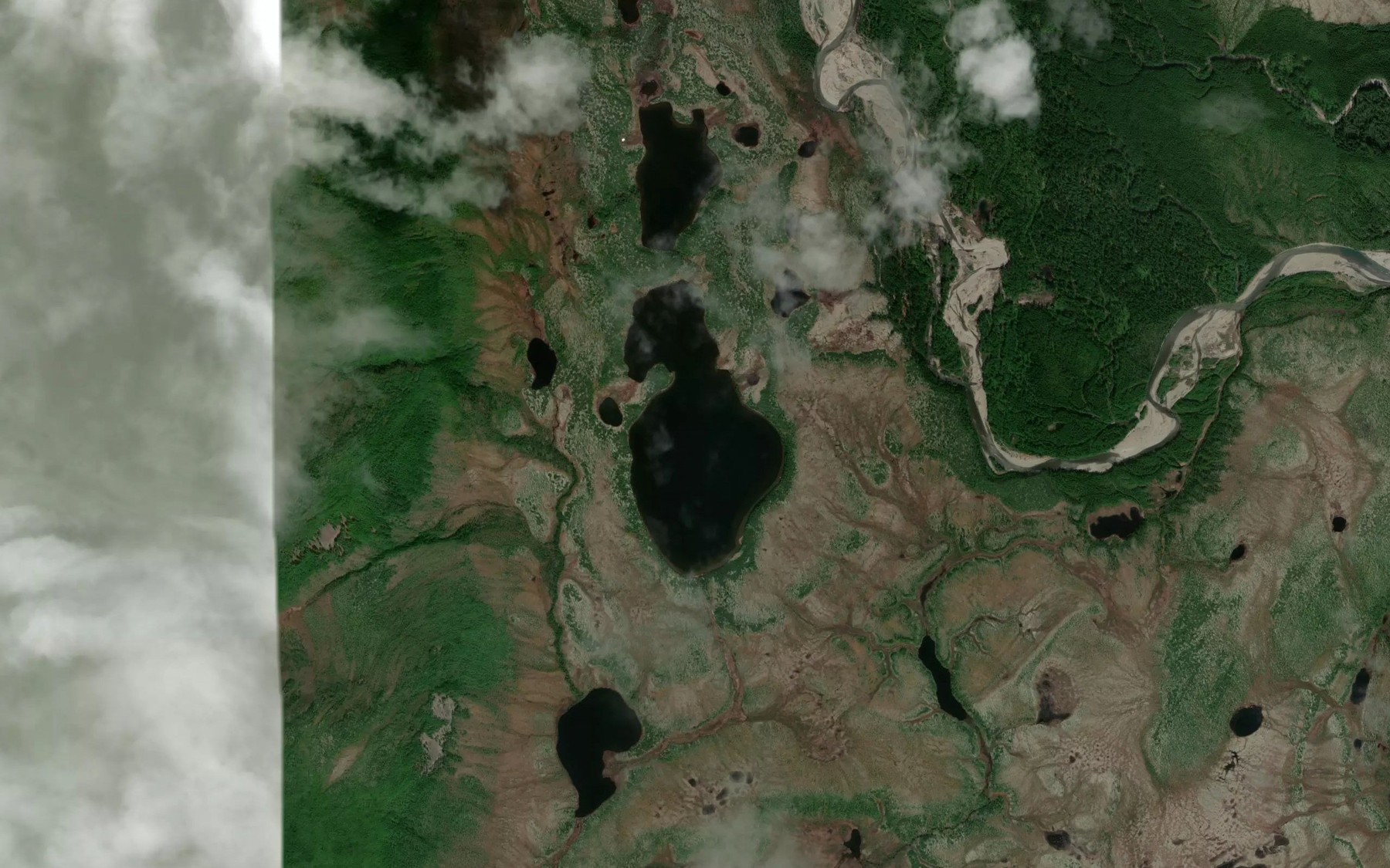 Satellite map of the Ozera Zhuravlinyye