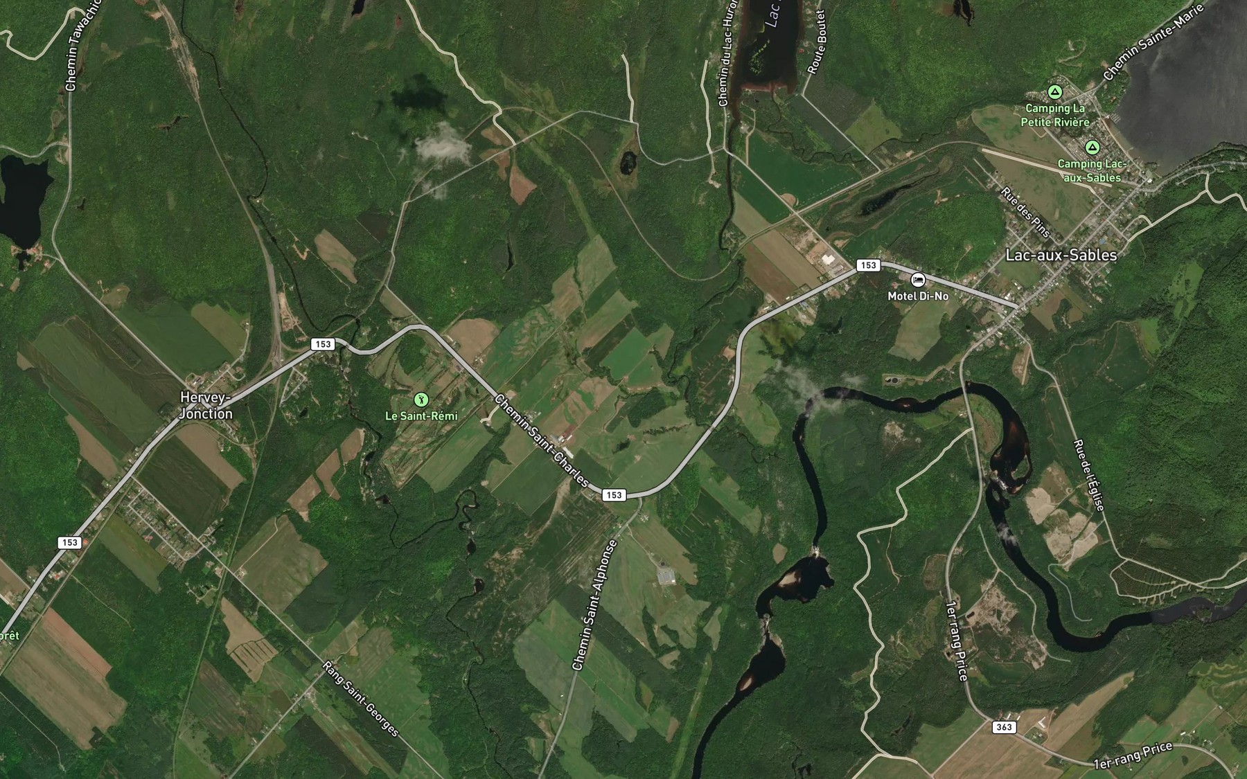 Satellite map of the Cours d'eau Grandbois