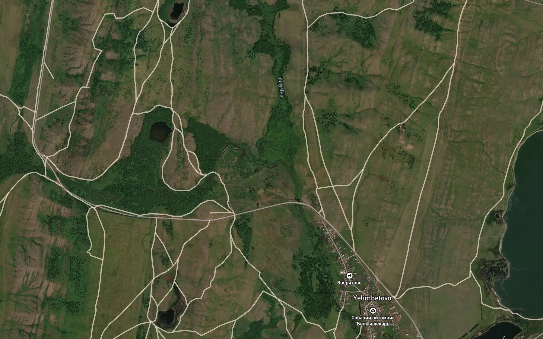 Satellite map of the Karan