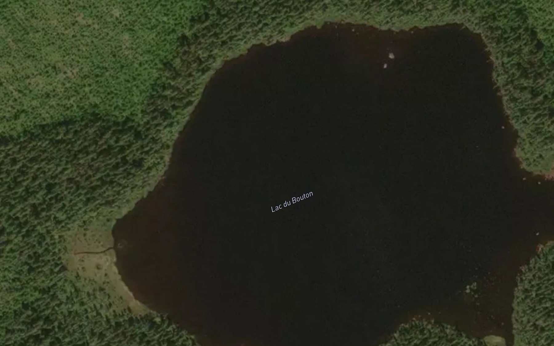 Satellite map of the Lac du Bouton