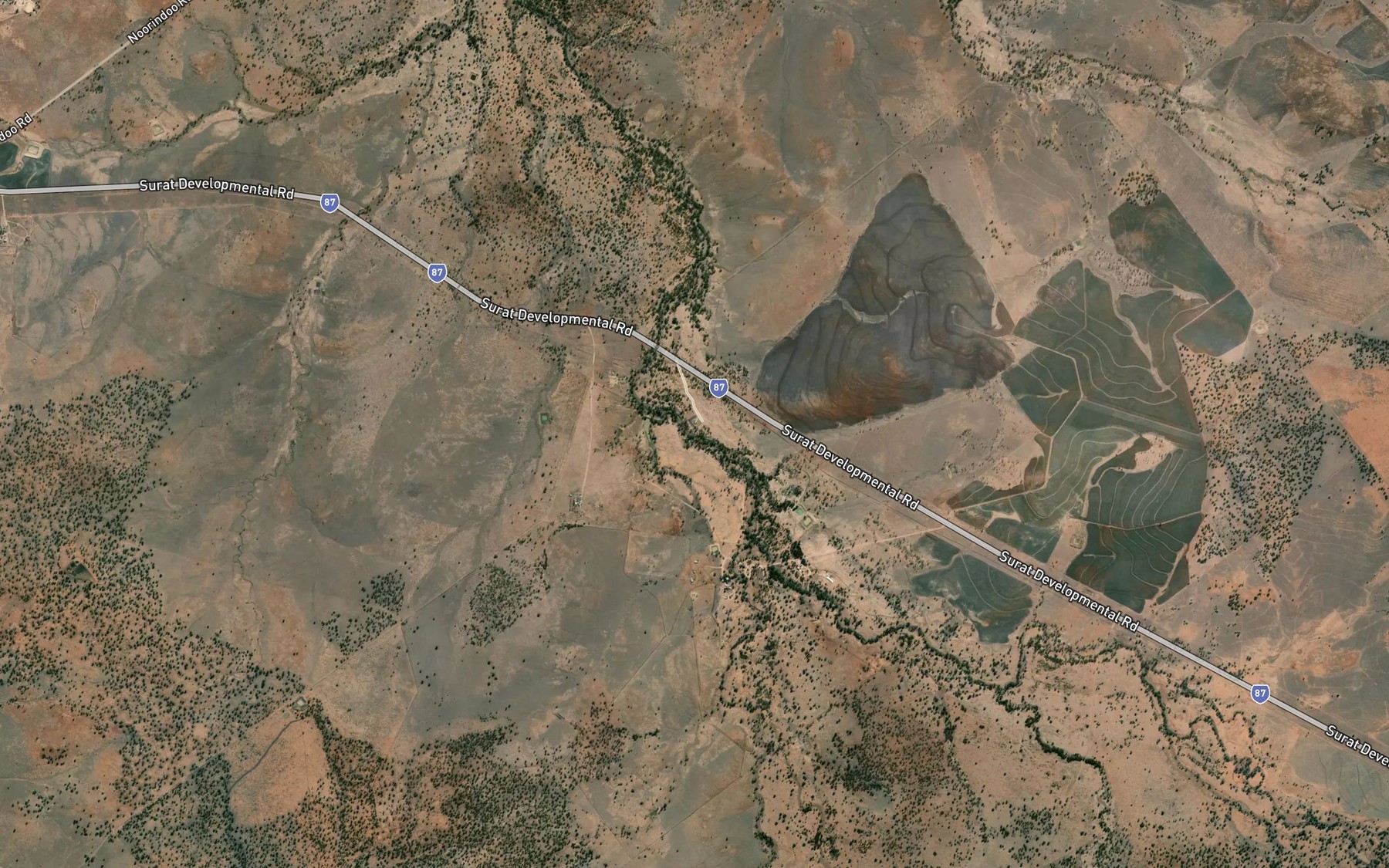 Satellite map of the Myall Creek