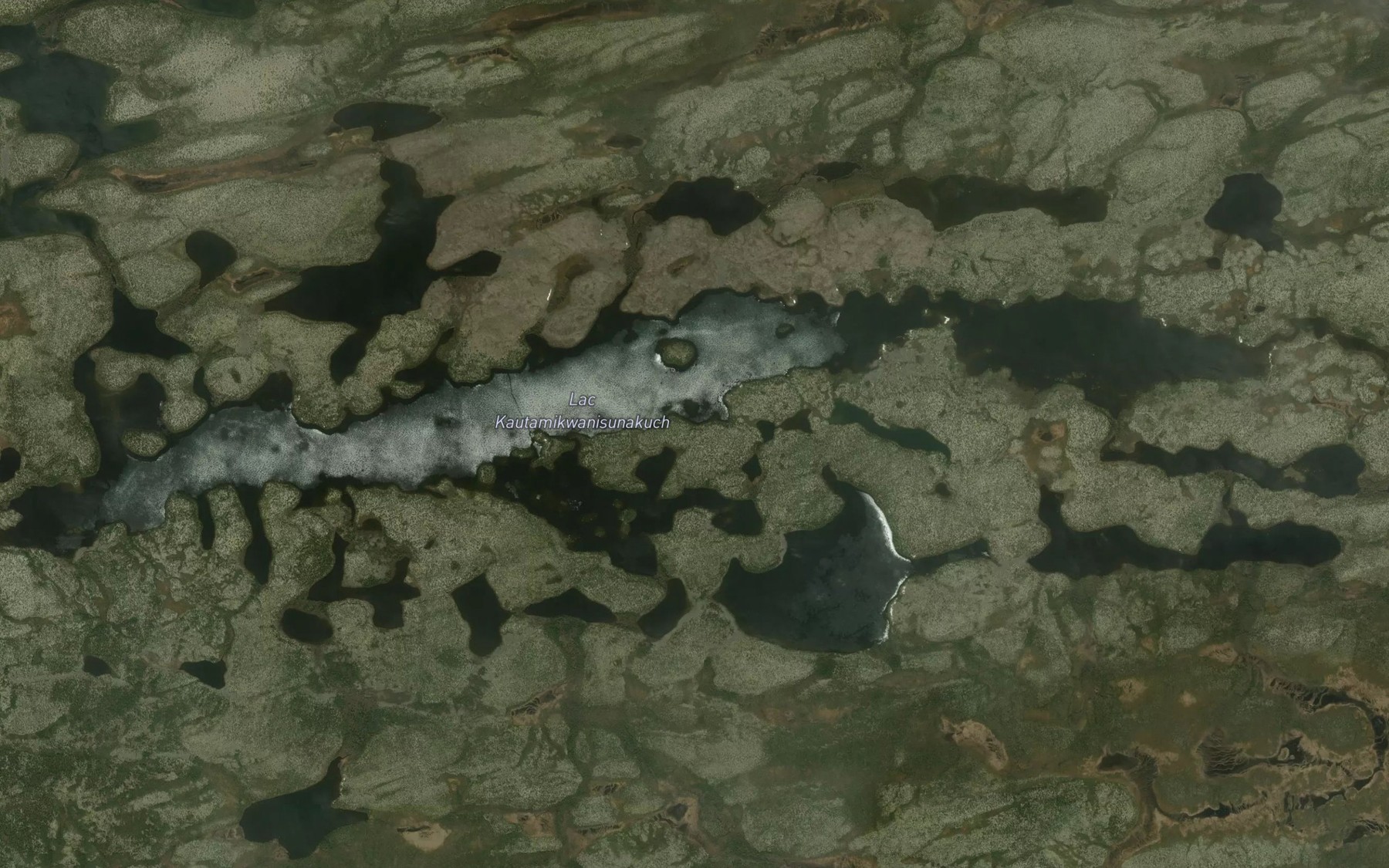 Satellite map of the Lac Kautamikwanisunakuch