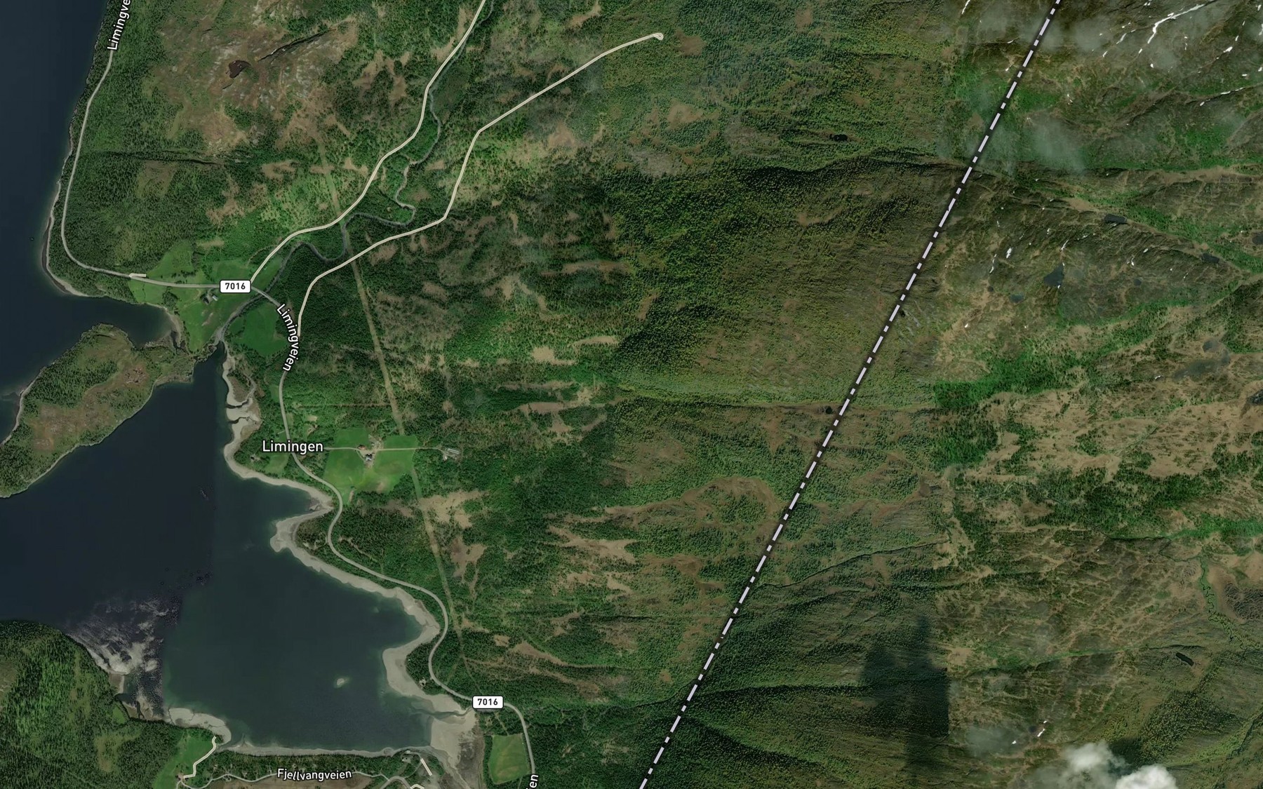 Satellite map of the Finnhusbekken