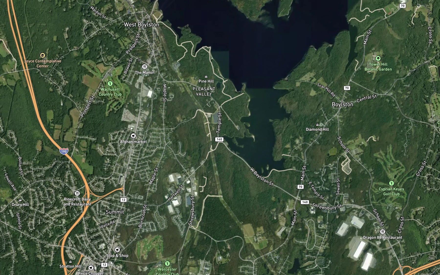 Satellite map of the Spot 3
