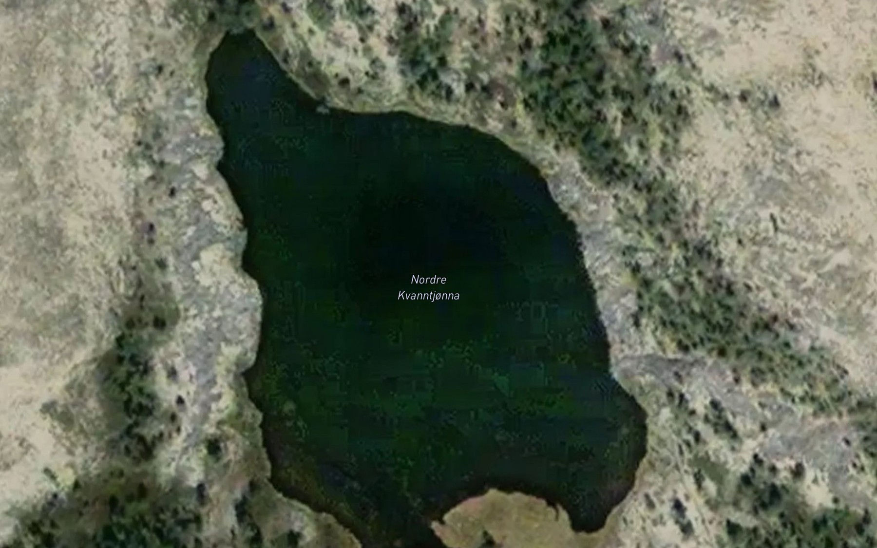 Satellite map of the Kvannskardtjern,nordre