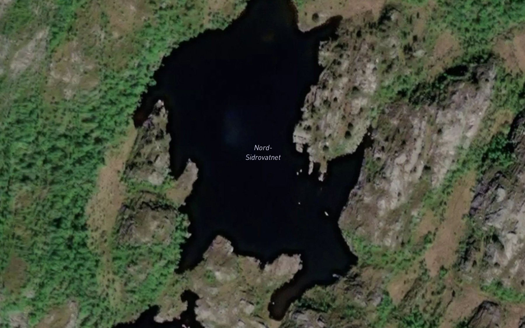 Satellite map of the Sidetrovatnet