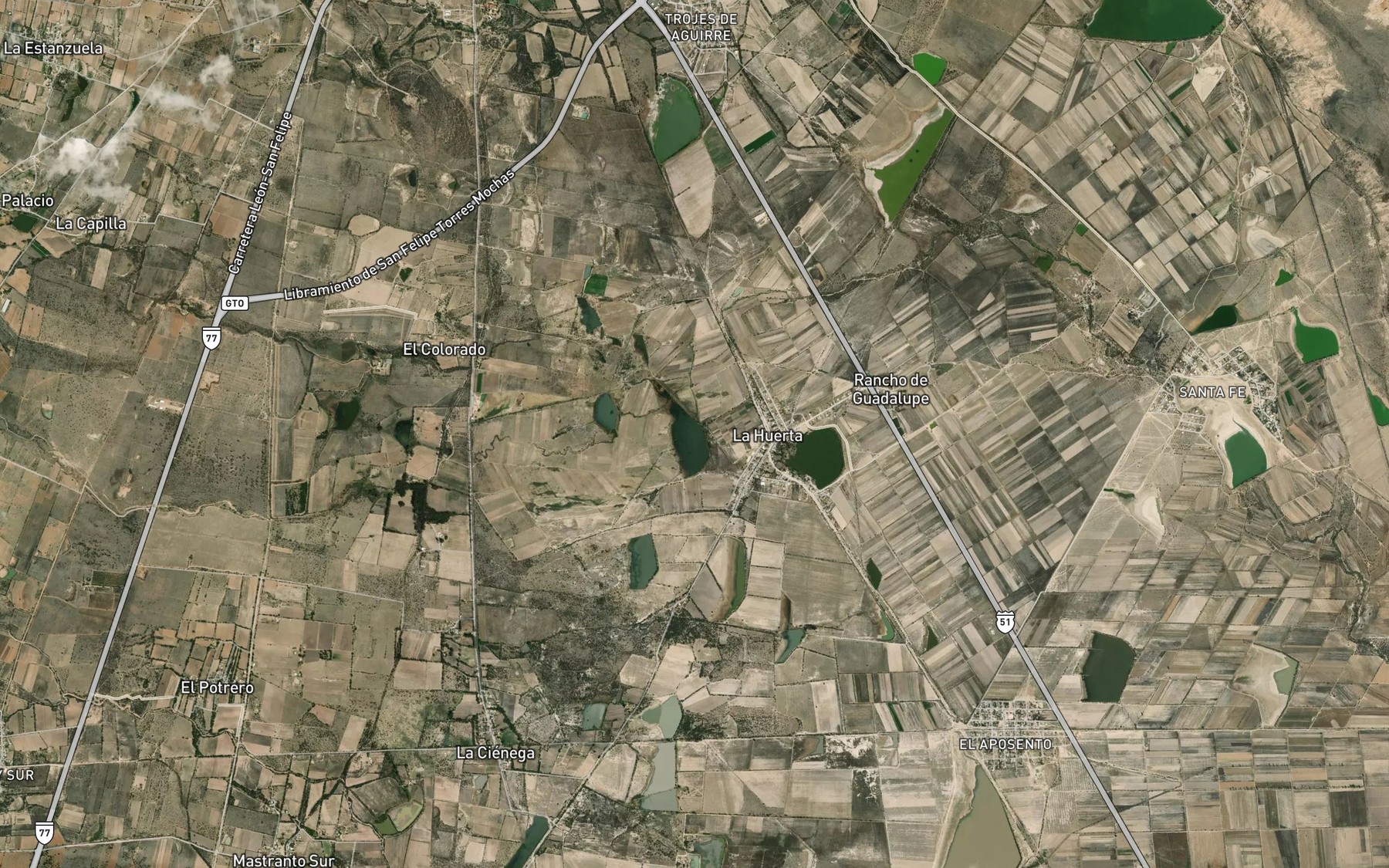 Satellite map of the El Molino