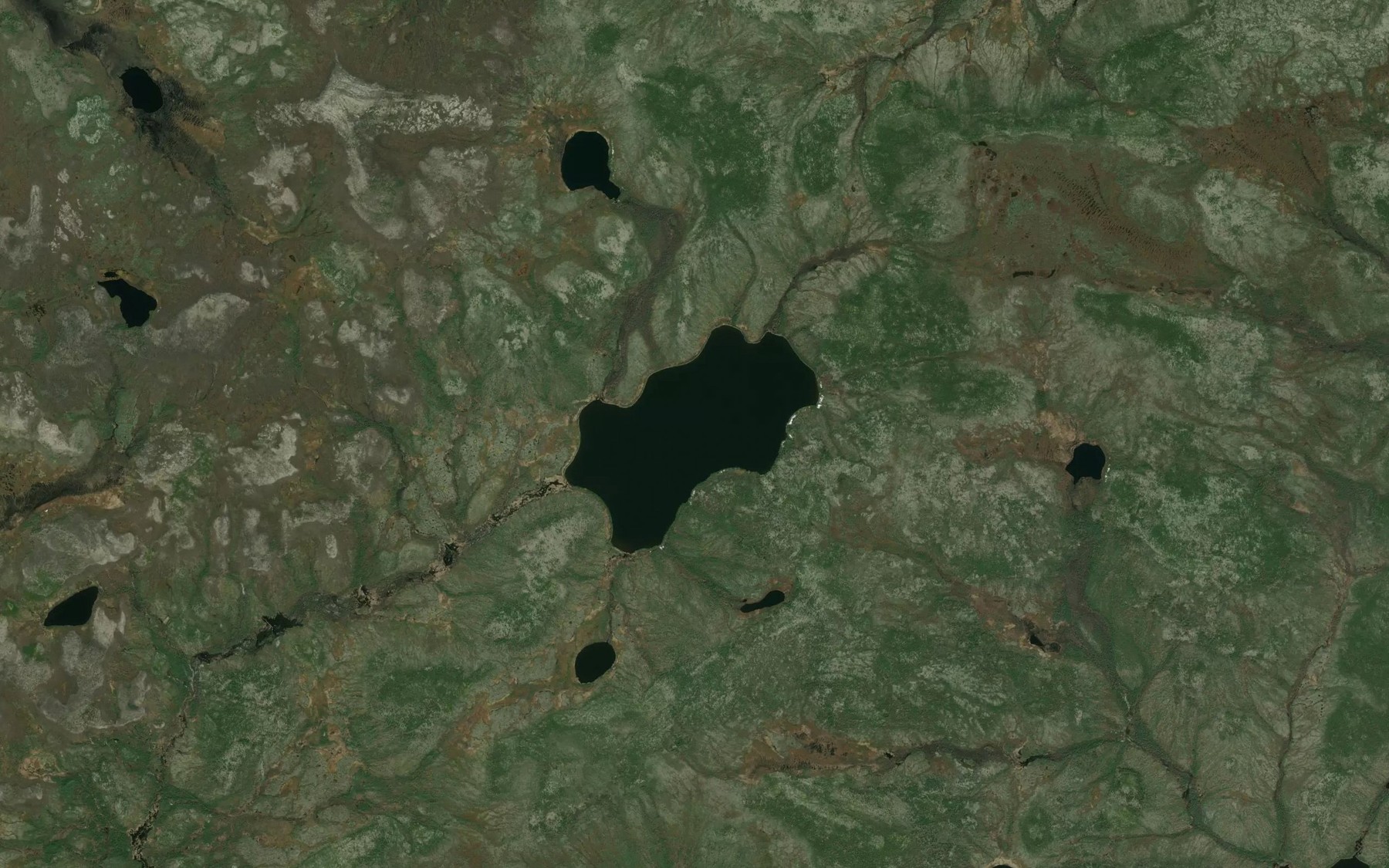 Satellite map of the Rogers Lake