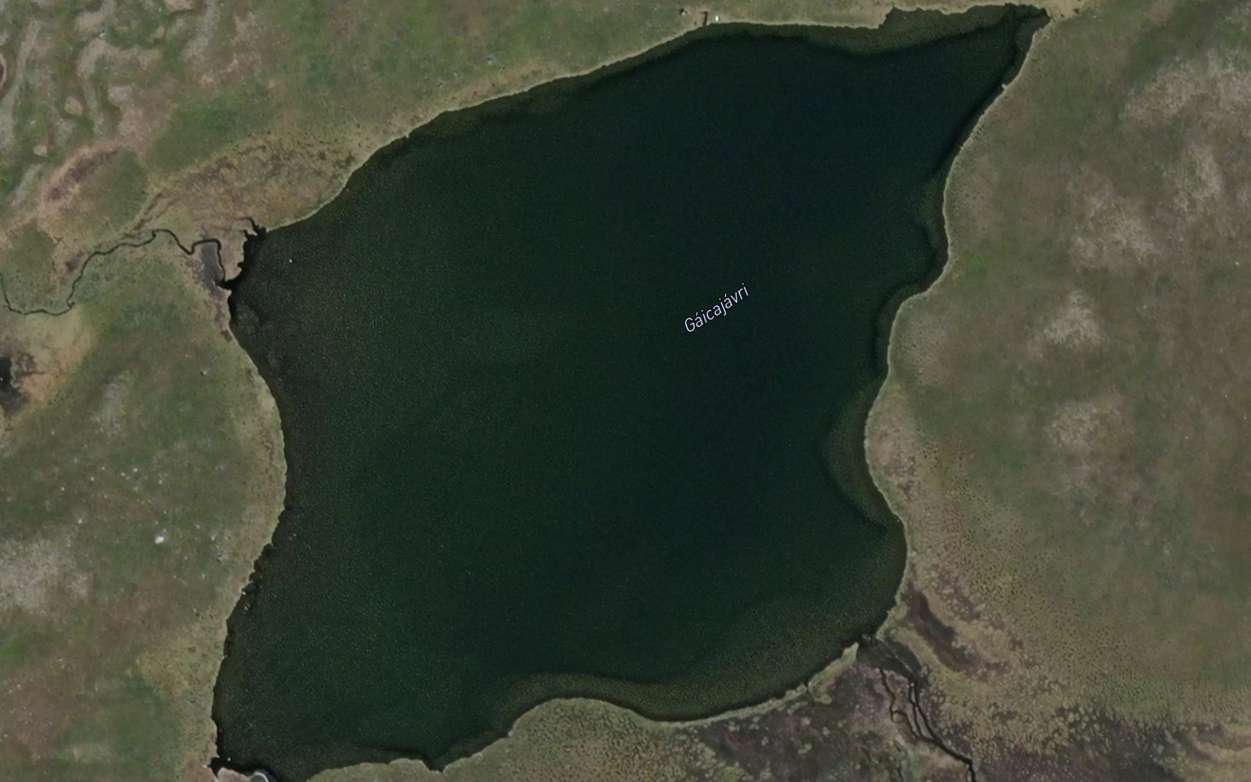 Satellite map of the Gaicajavri