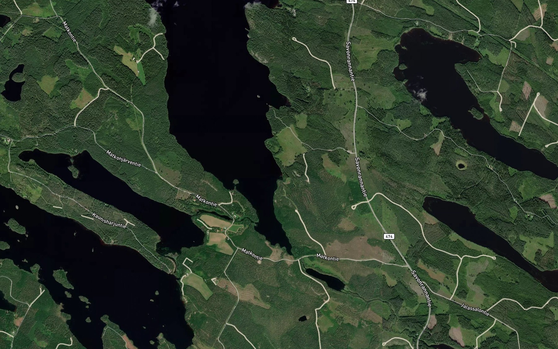 Satellite map of the Nyrhisenlahti