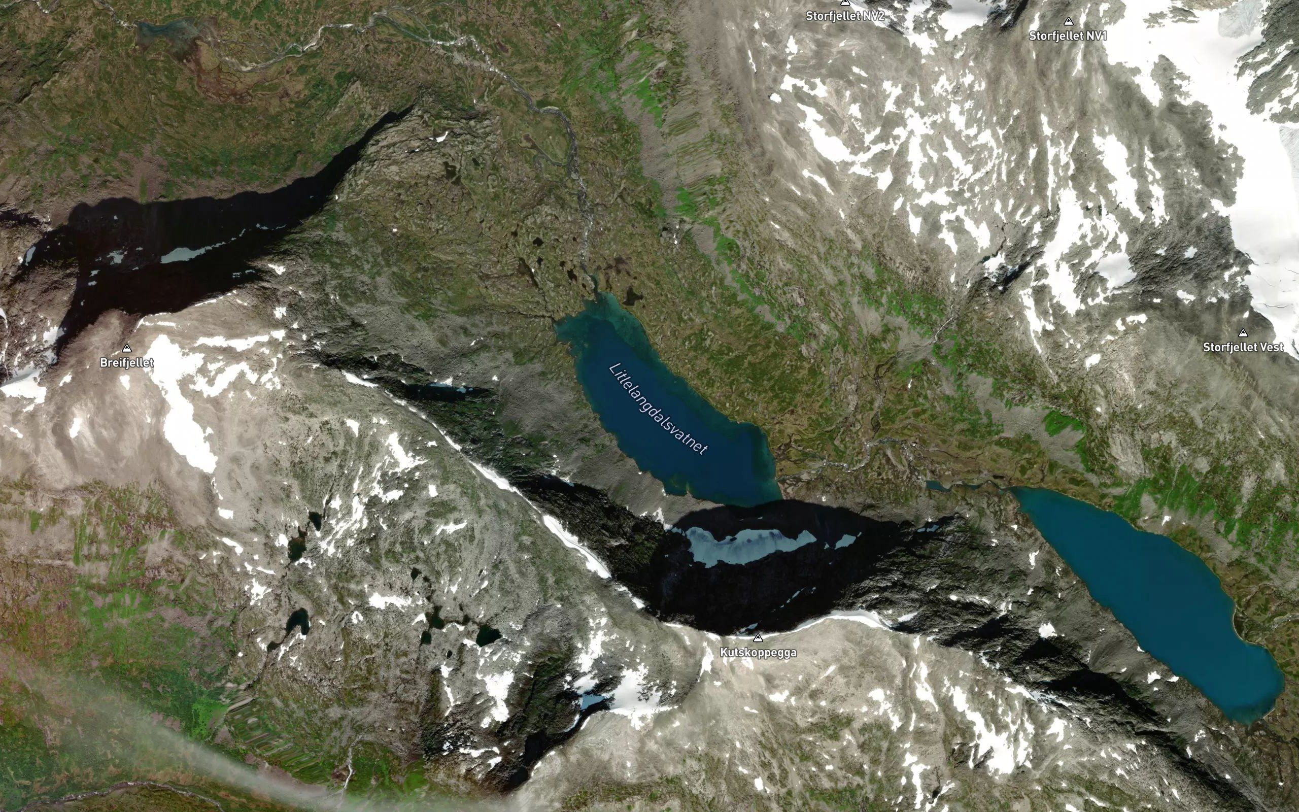 Veslelangdalsvatnet,heimste