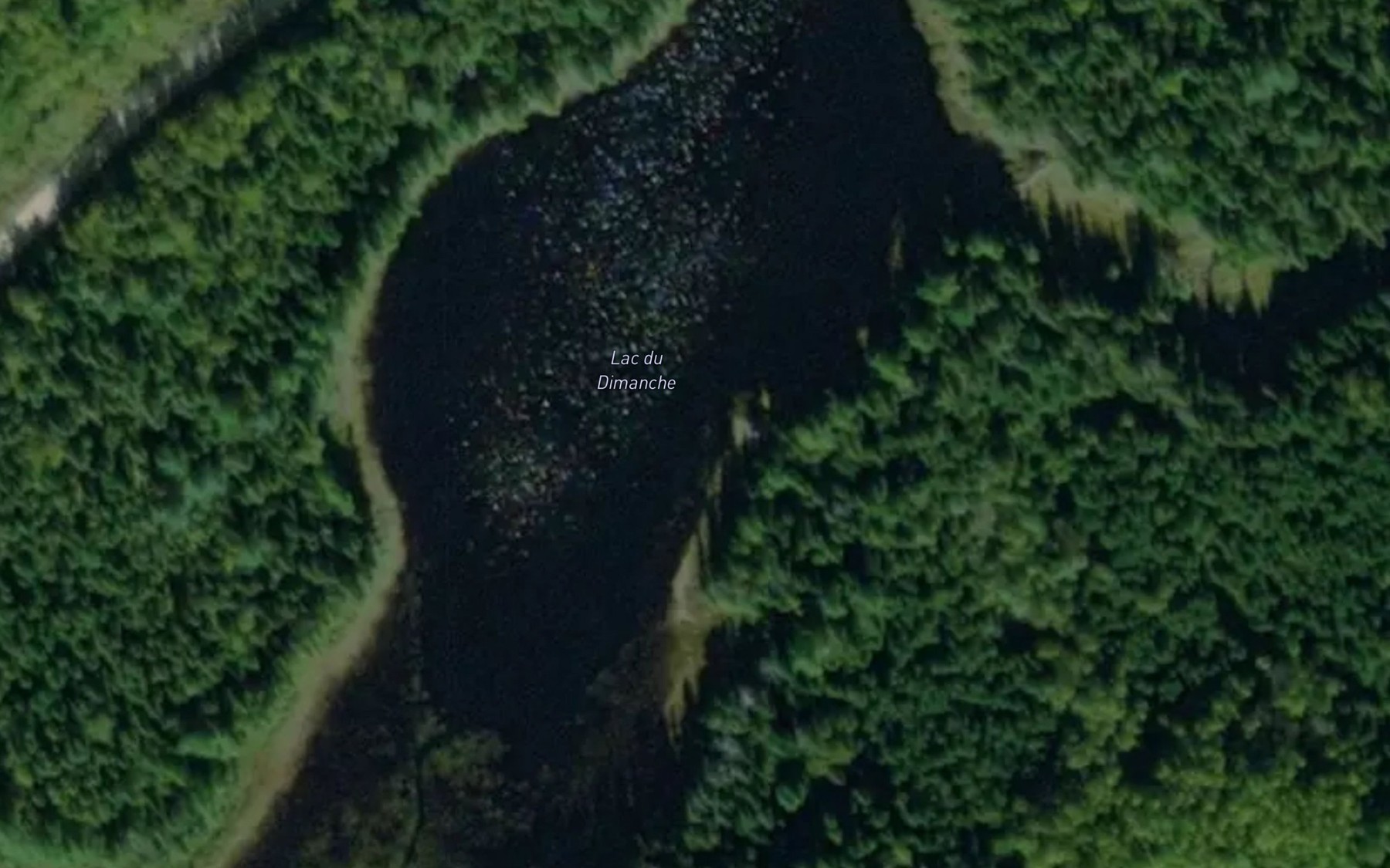Satellite map of the Lac du Dimanche