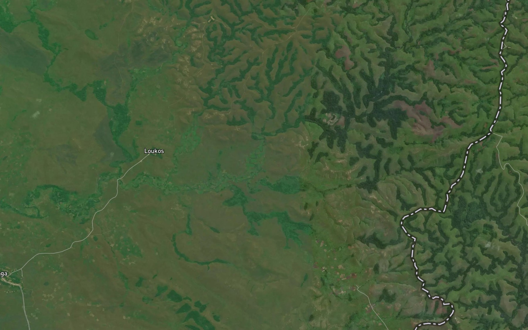 Satellite map of the Moutaka