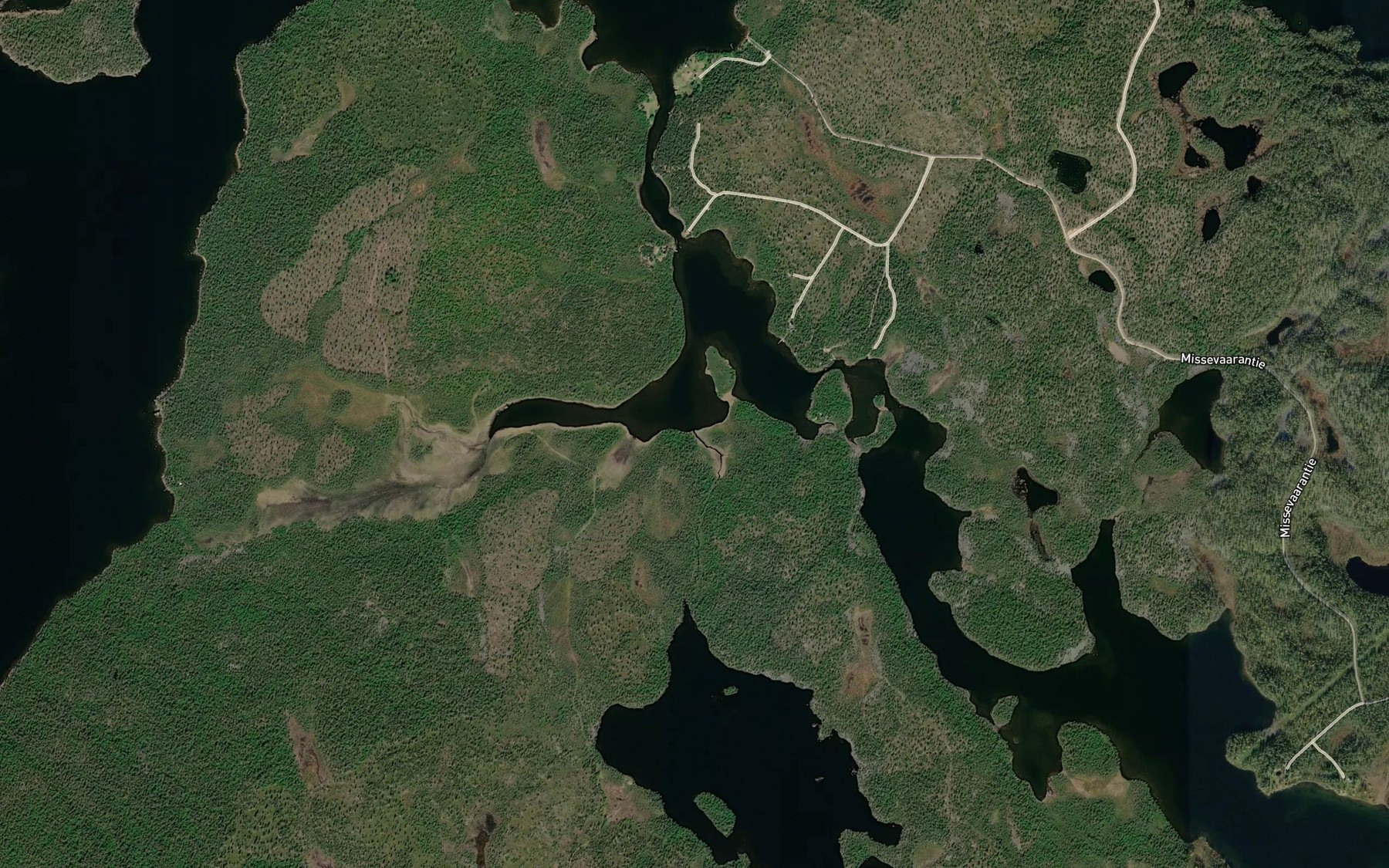 Satellite map of the Lompolanjarvenoja