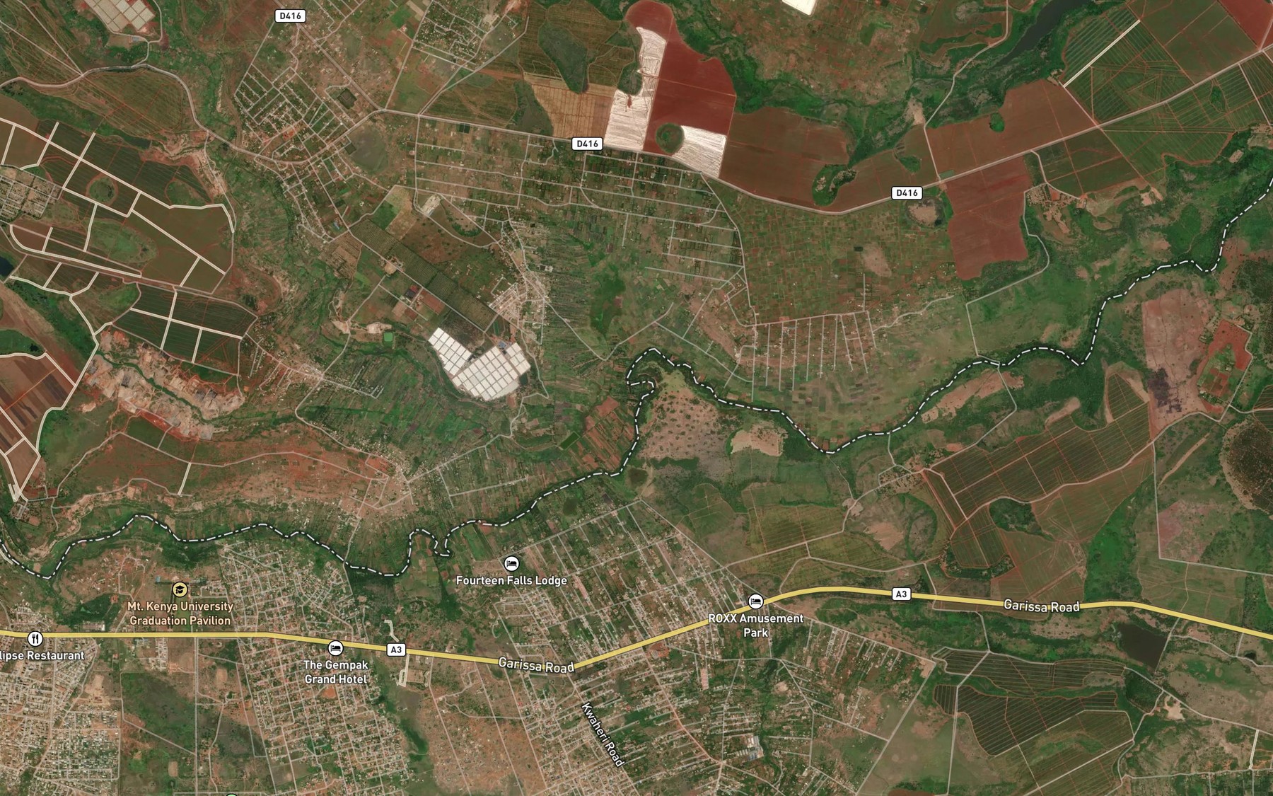 Satellite map of the Kabuku