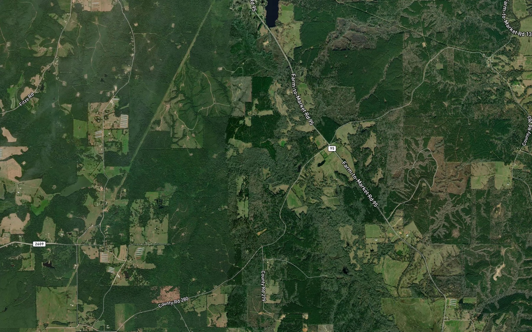 Satellite map of the Bohanon Branch