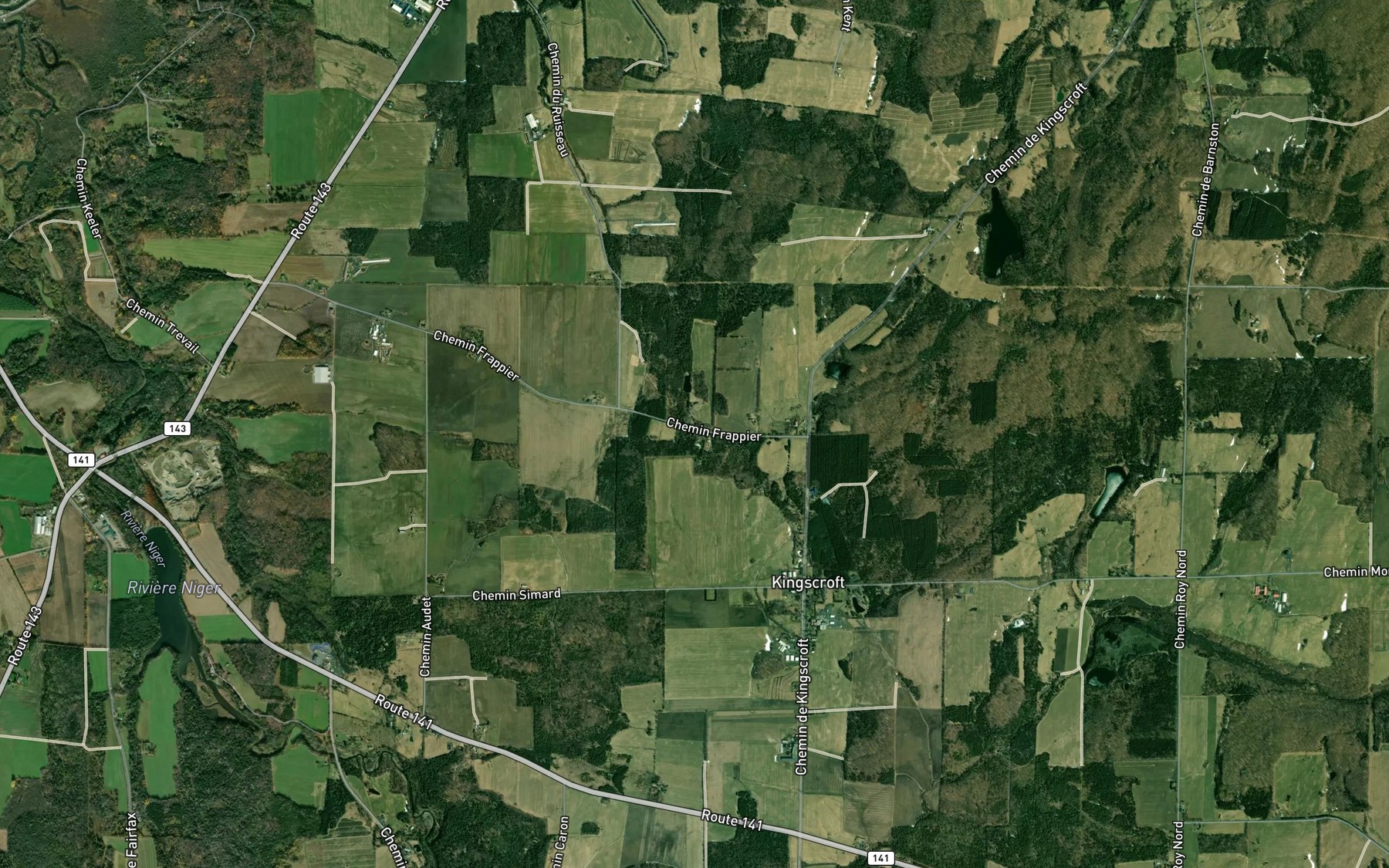 Satellite map of the Cours d'eau Viens