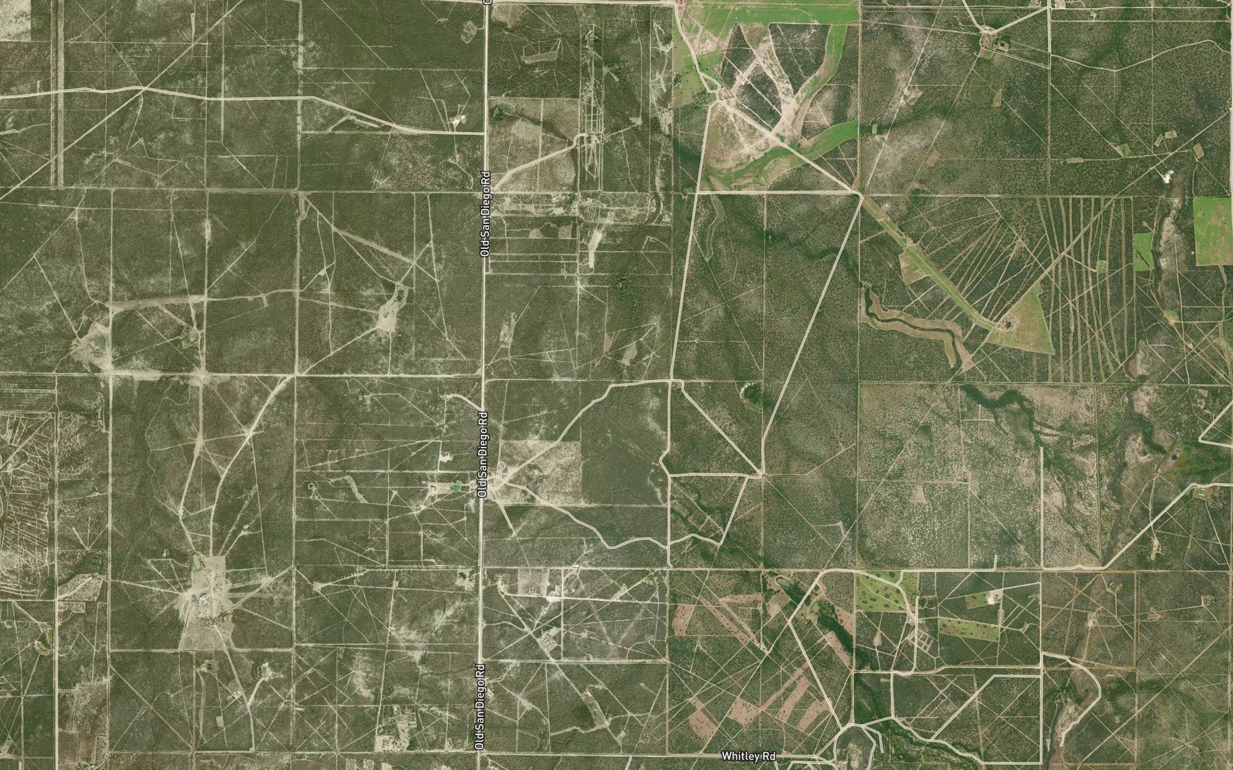 Satellite map of the Black Creek