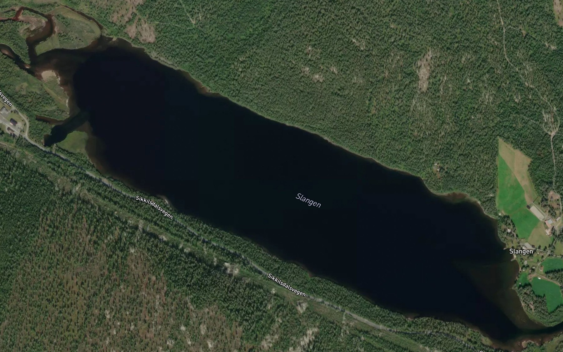 Satellite map of the Slangen